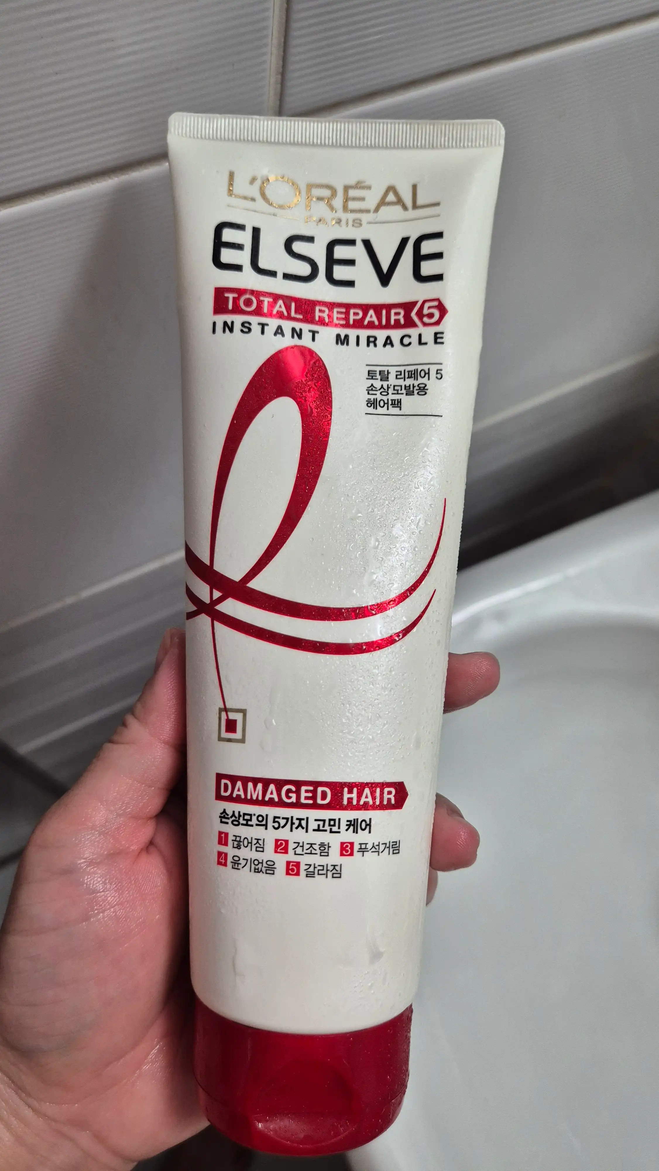 언니의파우치 리뷰 이미지 - [엘세브 토탈리페어5 인스턴트 미라클 헤어팩]