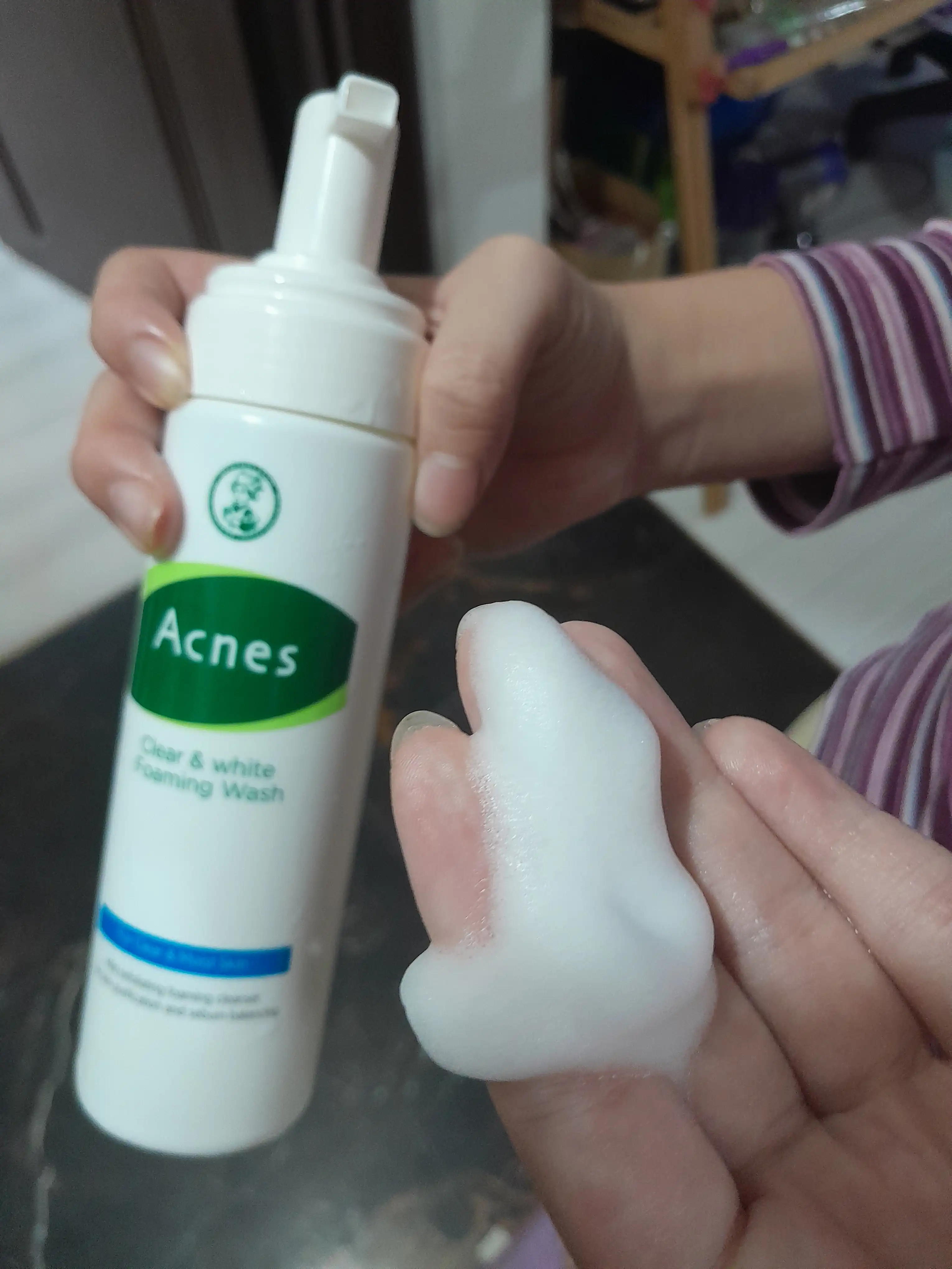 언니의파우치 리뷰 이미지 4 - [클리어 앤 화이트 포밍워시]