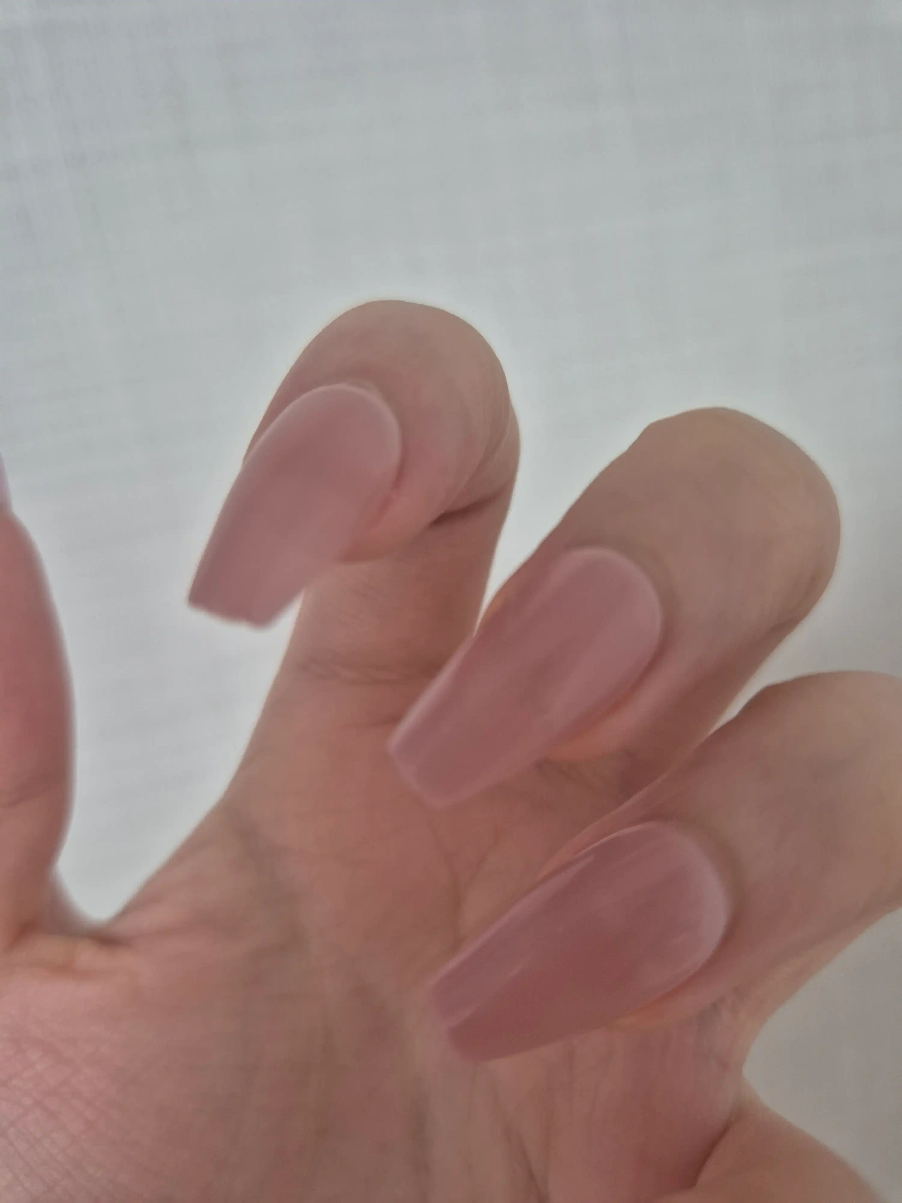 언니의파우치 리뷰 이미지 2 - [매직프레스 핑크 블러쉬 네일팁 [코핀]]