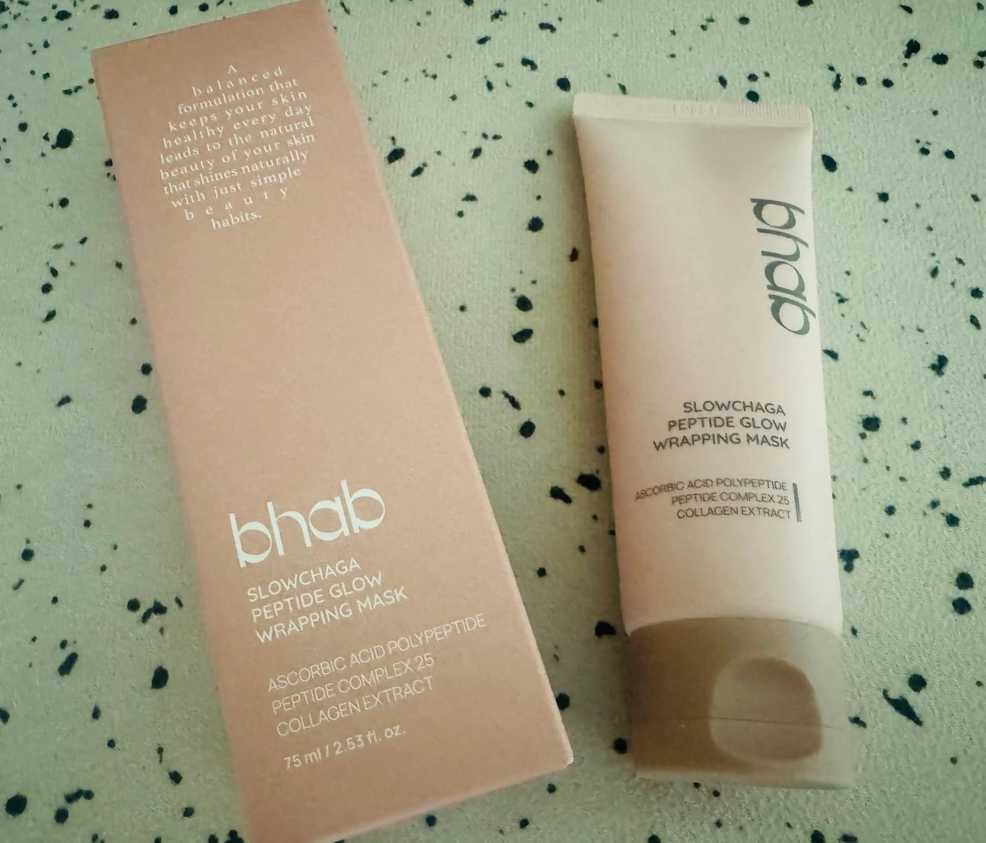 언니의파우치 리뷰 이미지 2 - [슬로우차가 펩타이드 글로우 랩핑마스크]