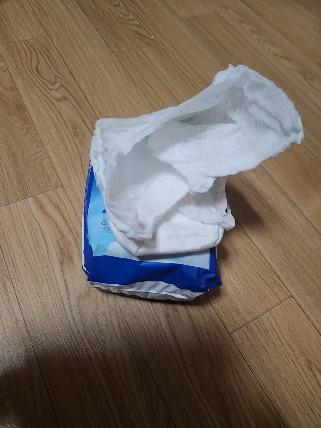 언니의파우치 리뷰 이미지 2 - [화이트 스테이쿨 입는 오버나이트 대형]