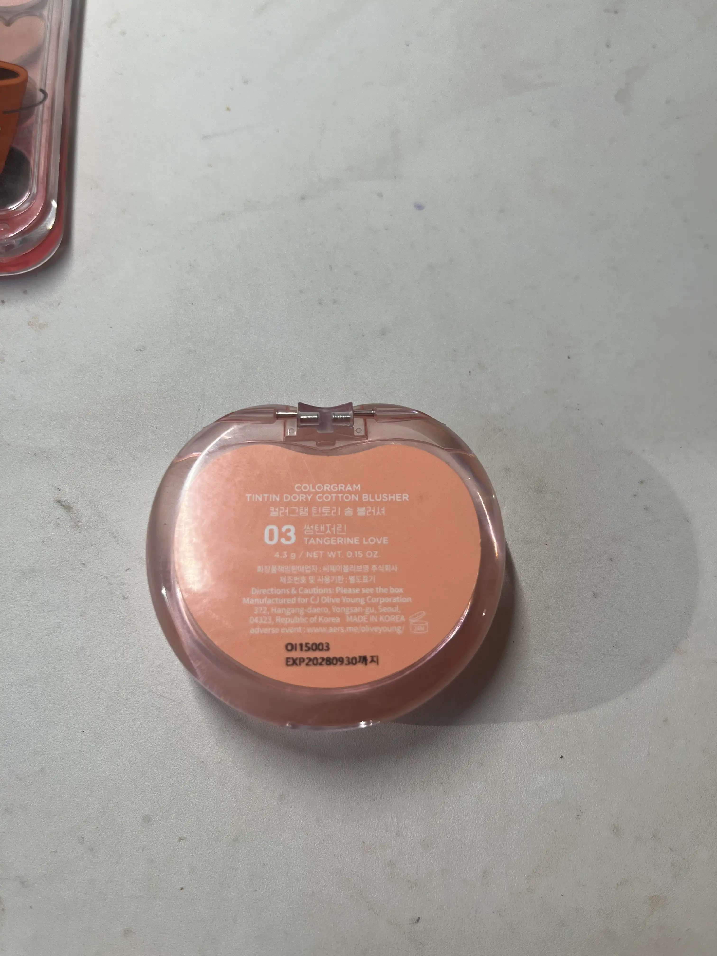 언니의파우치 리뷰 이미지 - [(컨트리 오렌지 컬렉션) 틴토리 솜 블러셔]