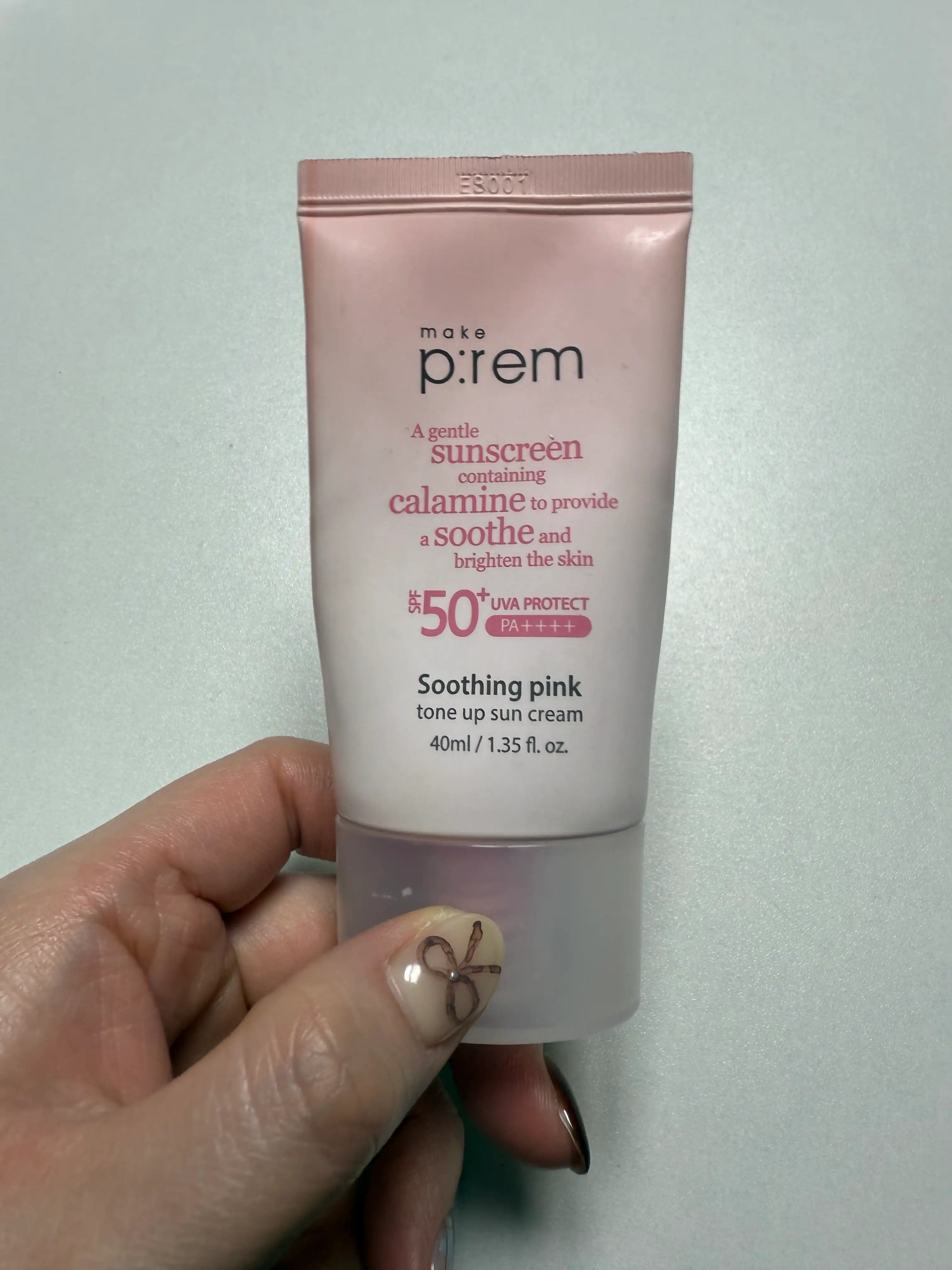 언니의파우치 리뷰 이미지 - [수딩 핑크 톤업 선크림]