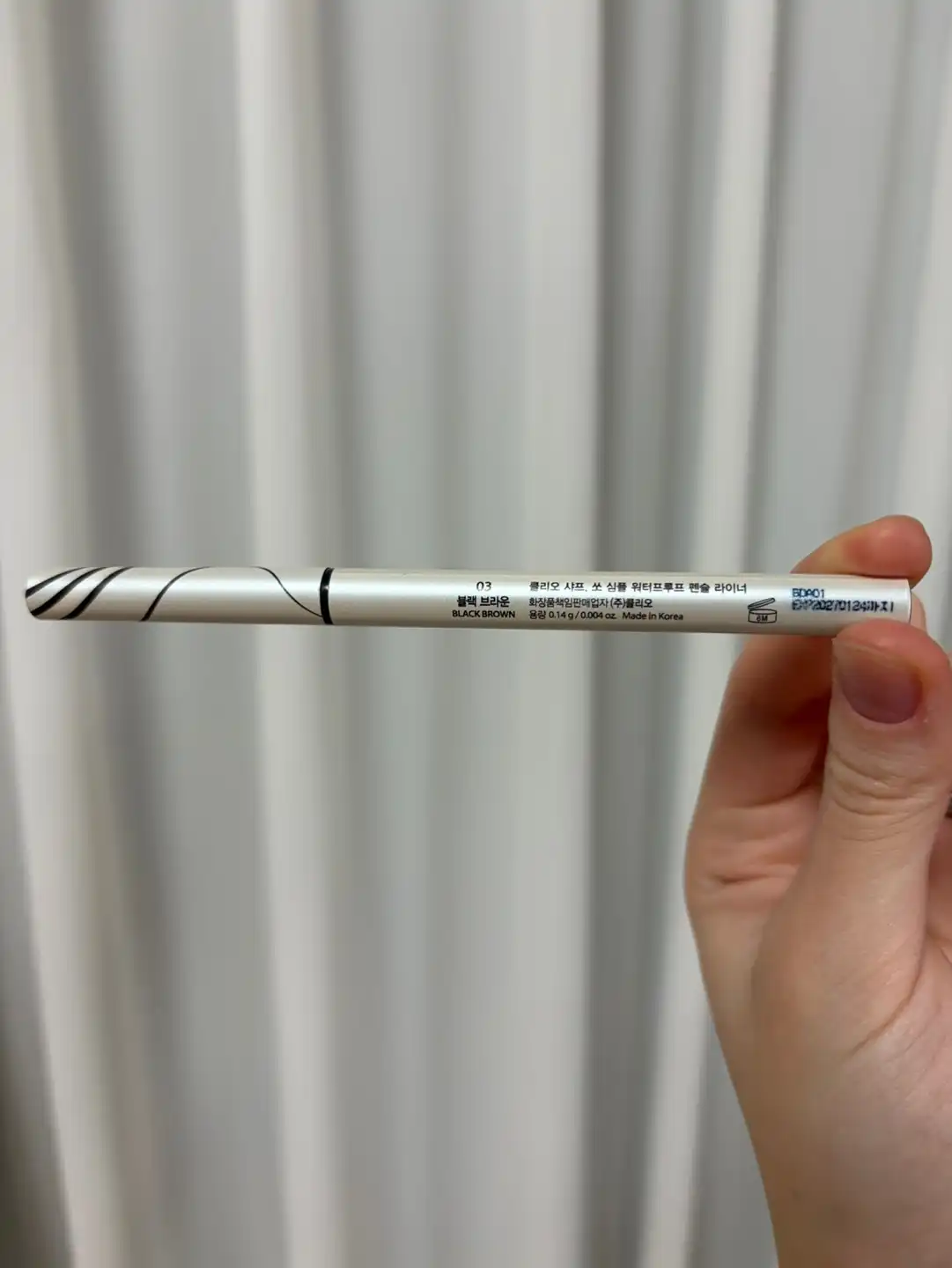 언니의파우치 리뷰 이미지 2 - [샤프 쏘 심플 워터프루프 펜슬라이너]