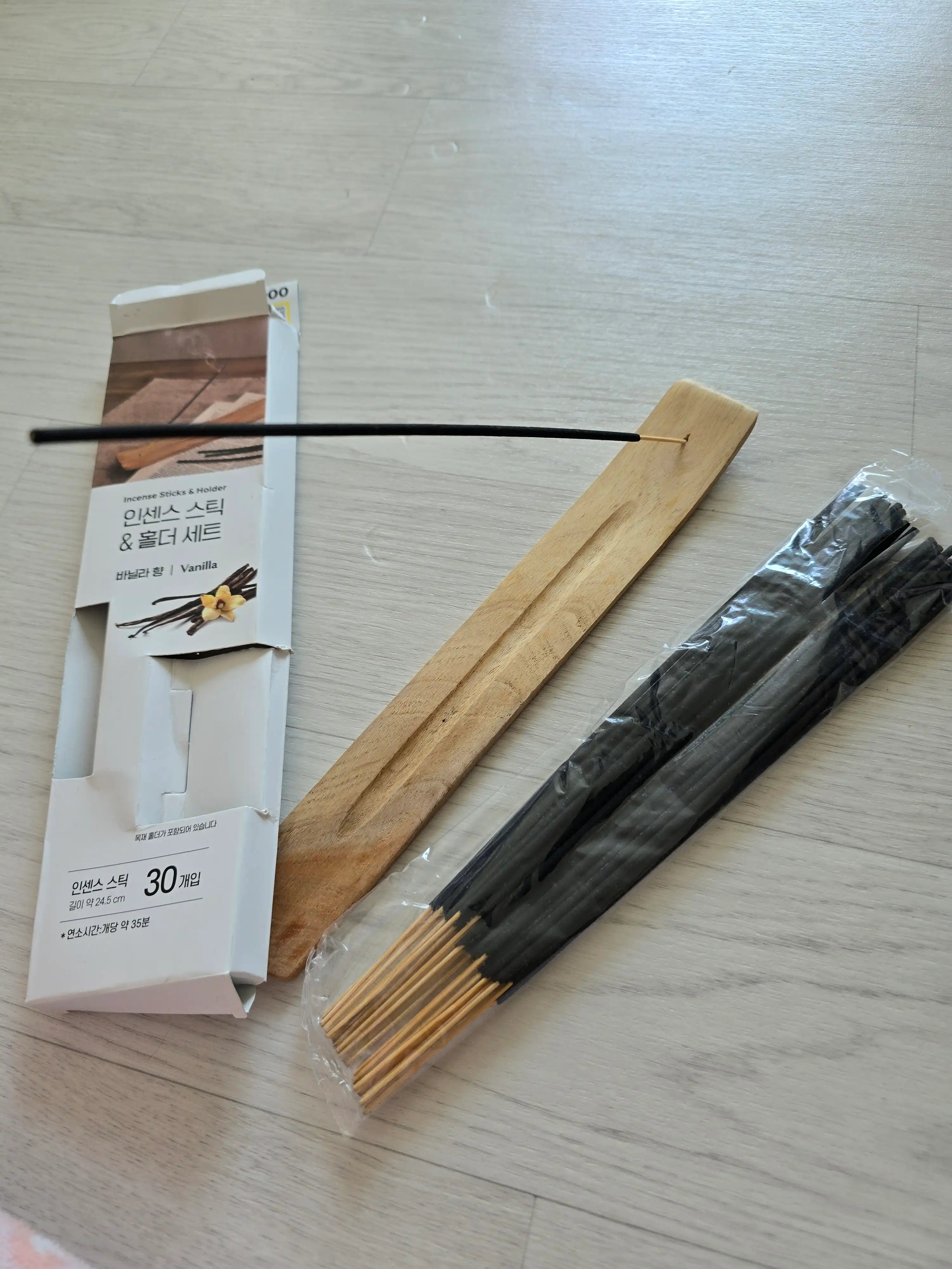 언니의파우치 리뷰 이미지 - [목재 받침 인센스 스틱 바닐라 향]