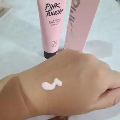 언니의파우치 리뷰 이미지 2 - [핑크터치 올인원 톤업 크림]
