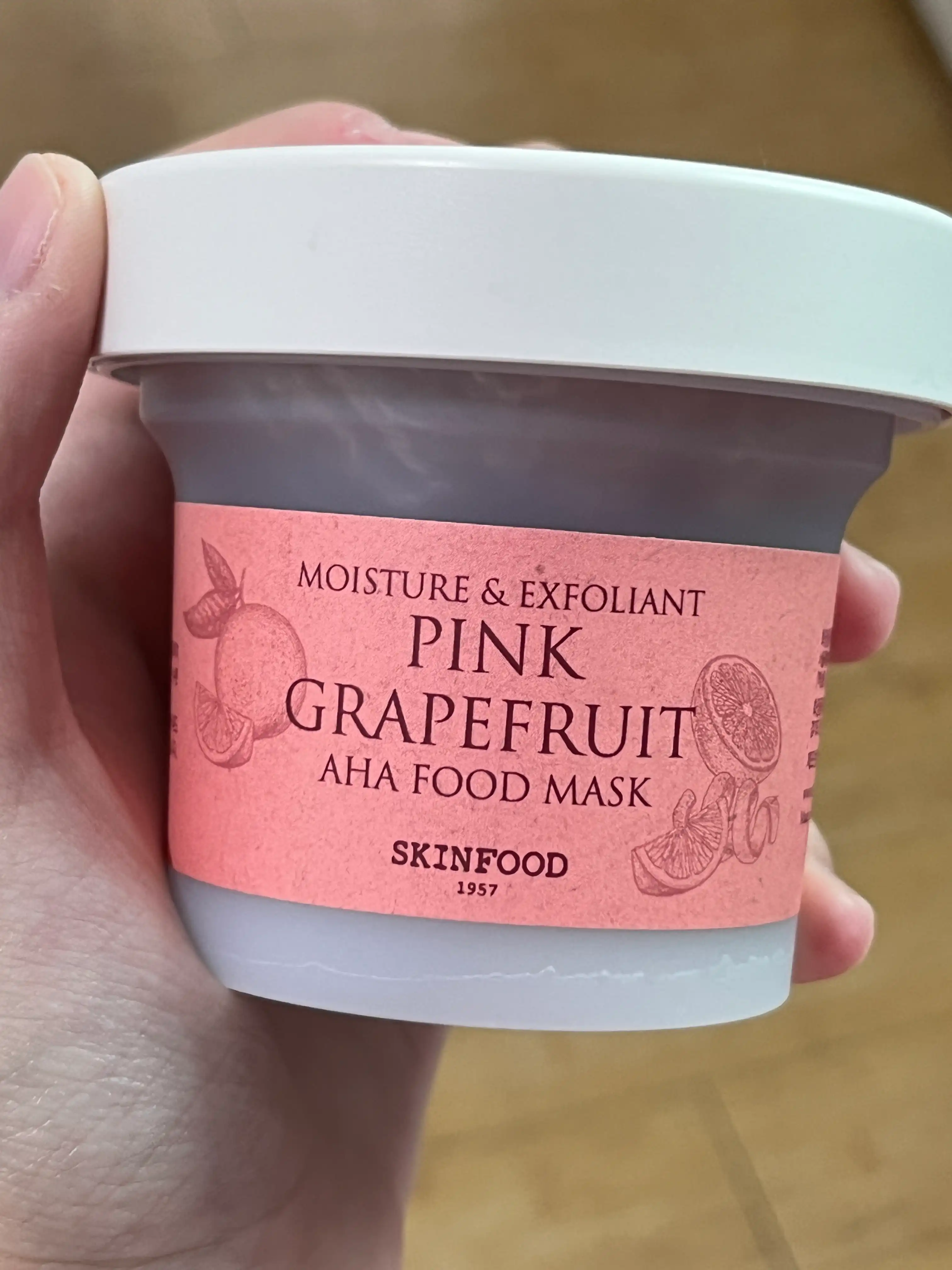 언니의파우치 리뷰 이미지 3 - [핑크자몽 아하 푸드마스크]