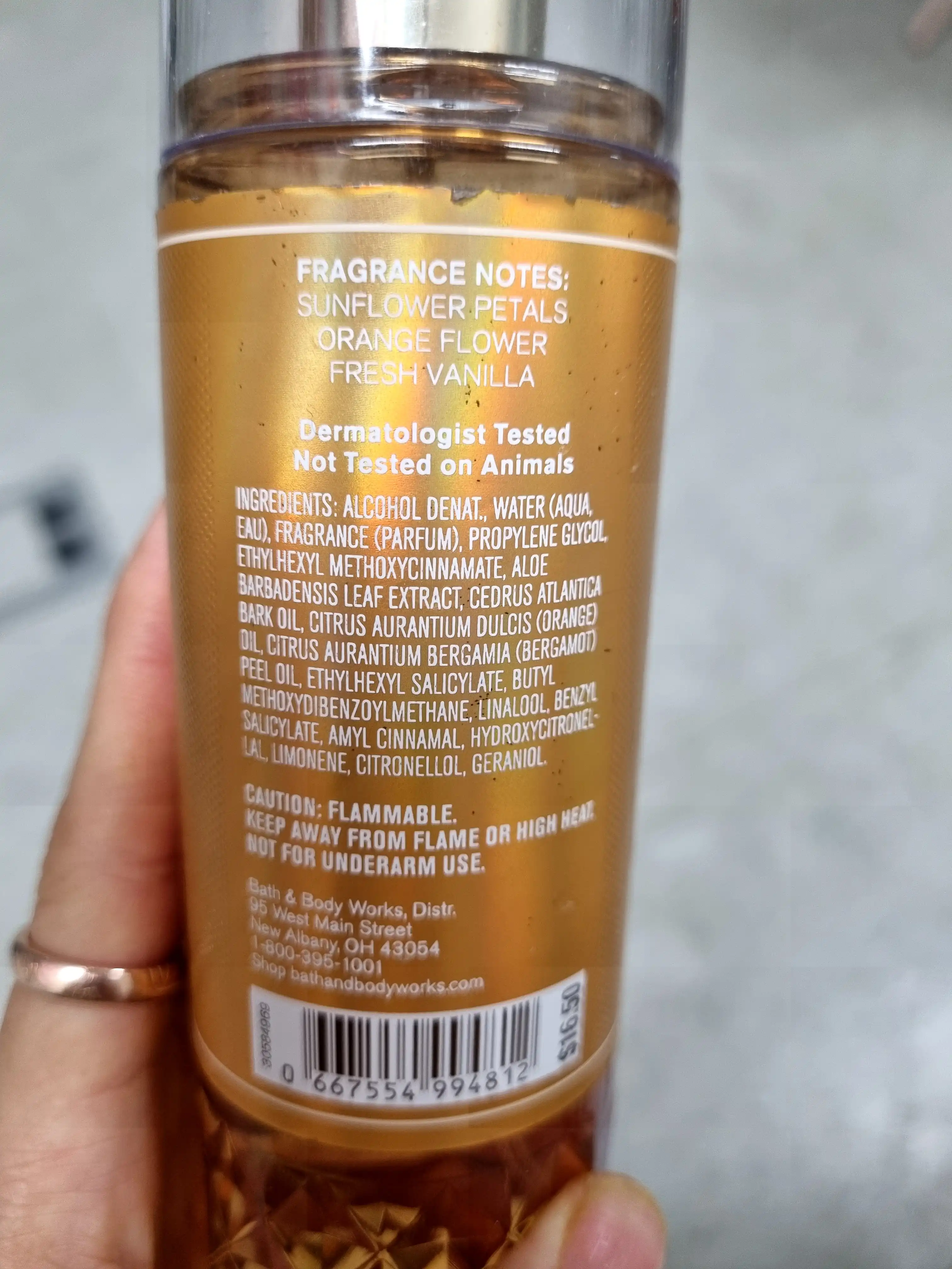 언니의파우치 리뷰 이미지 3 - [골든 선플라워 파인 프래그런스 미스트]