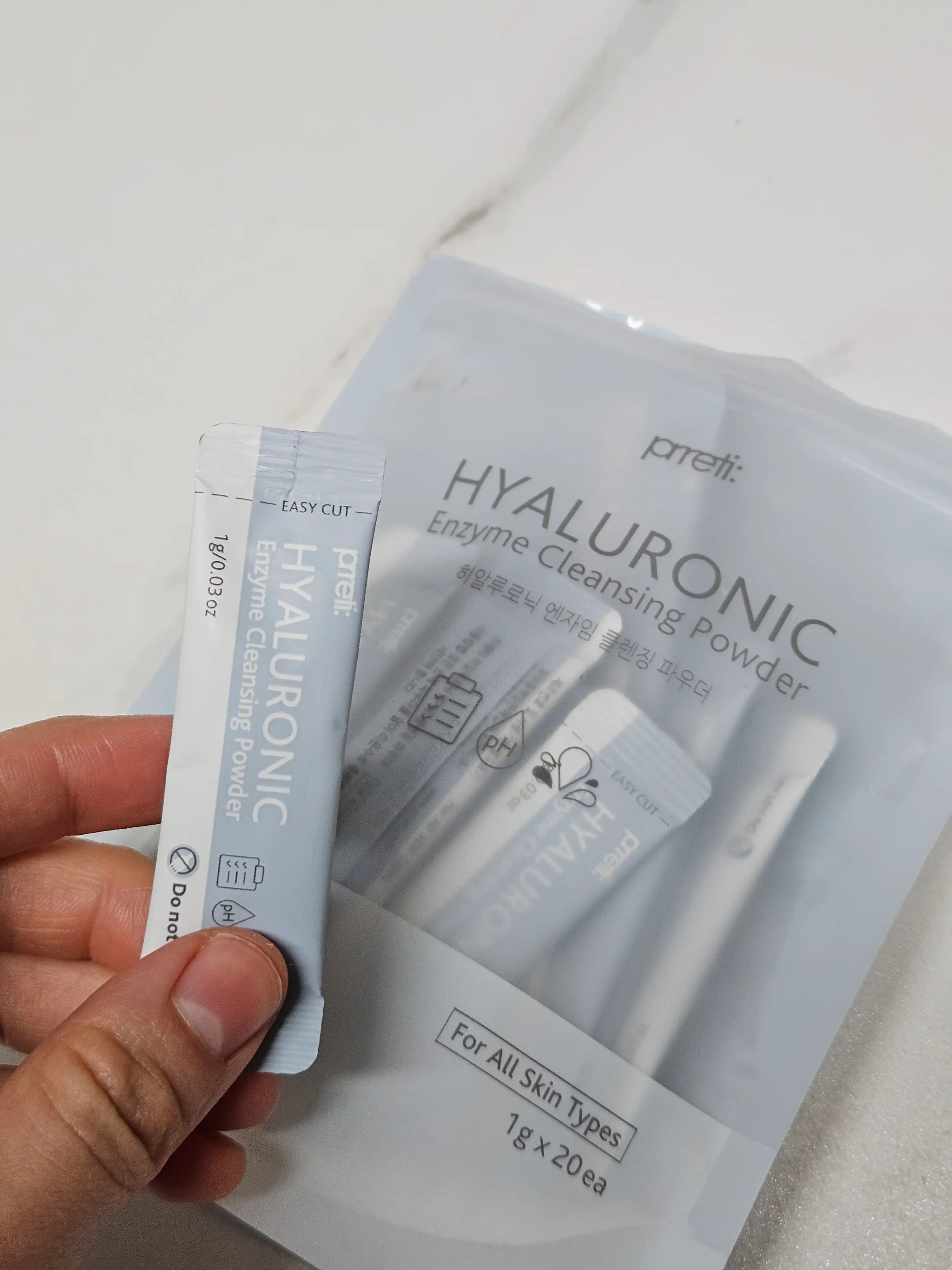 언니의파우치 리뷰 이미지 - [약산성 히알루로닉 클렌징 파우더]