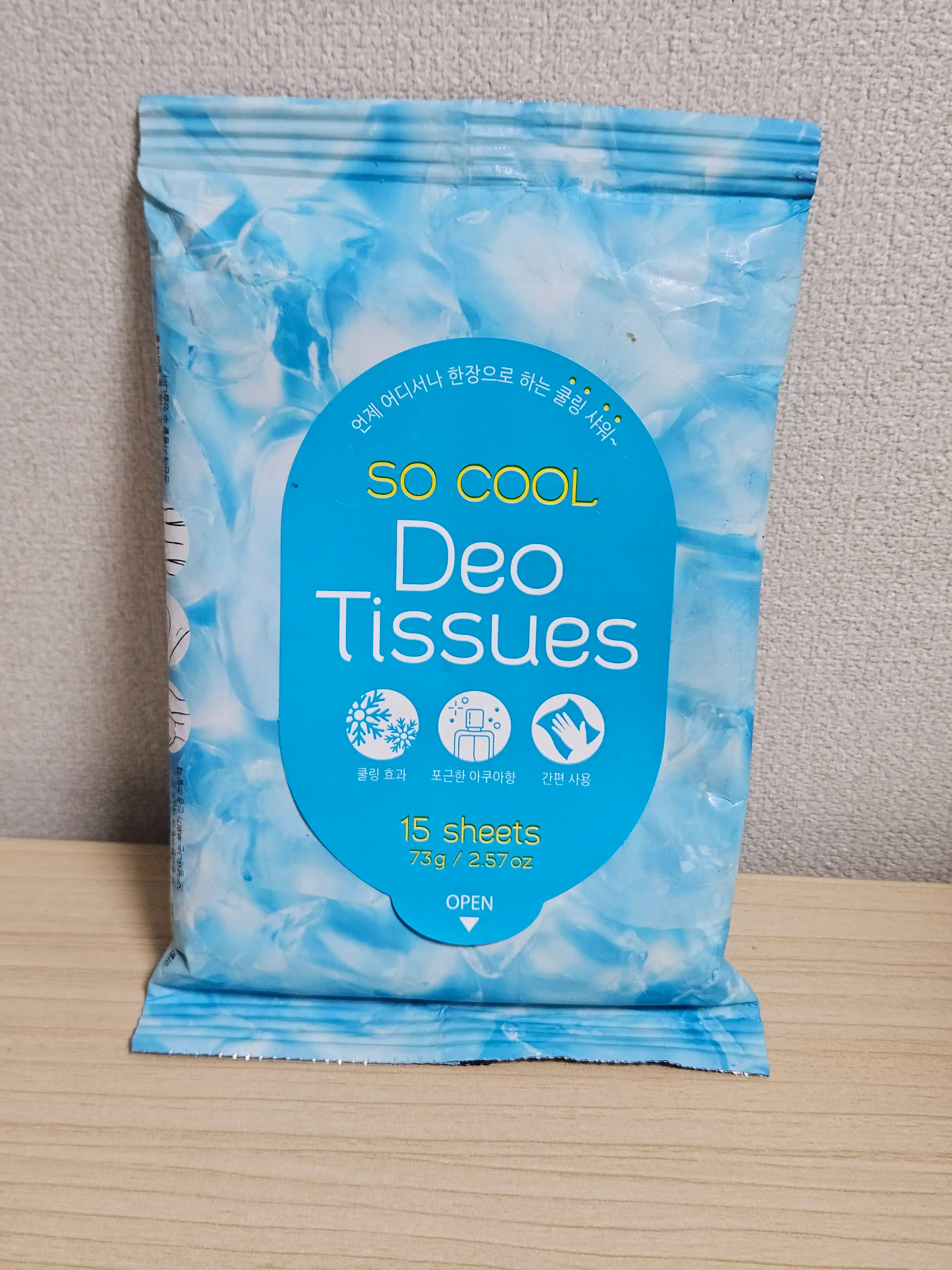 언니의파우치 리뷰 이미지 - [쏘 쿨 데오 데오드란트 티슈]