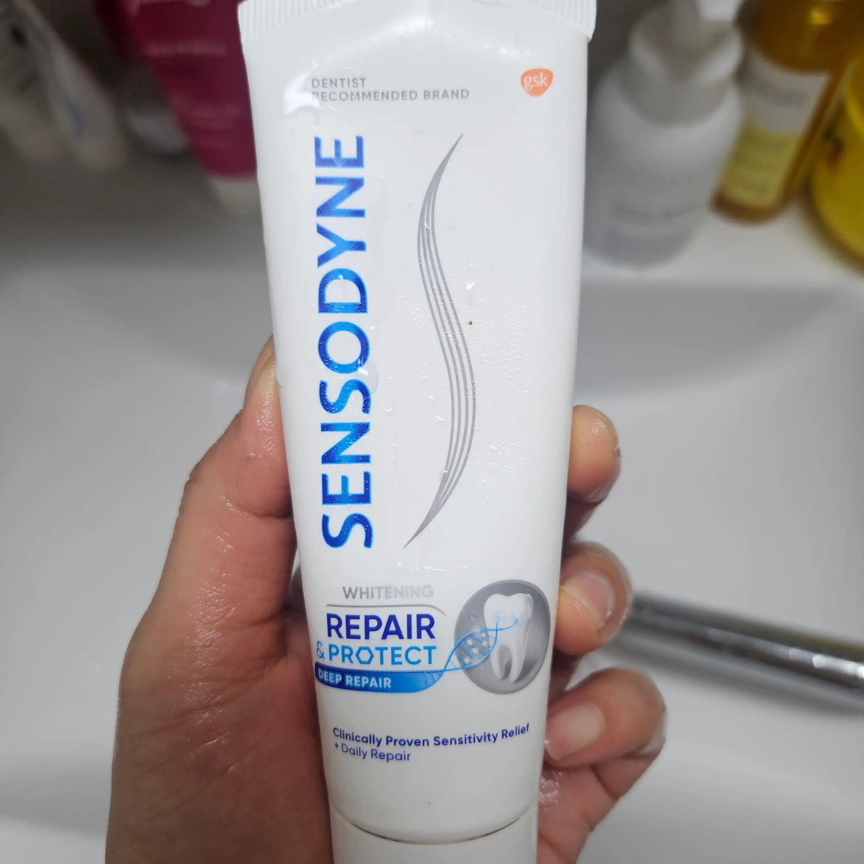 언니의파우치 리뷰 이미지 - [리페어 앤 프로텍트 치약]