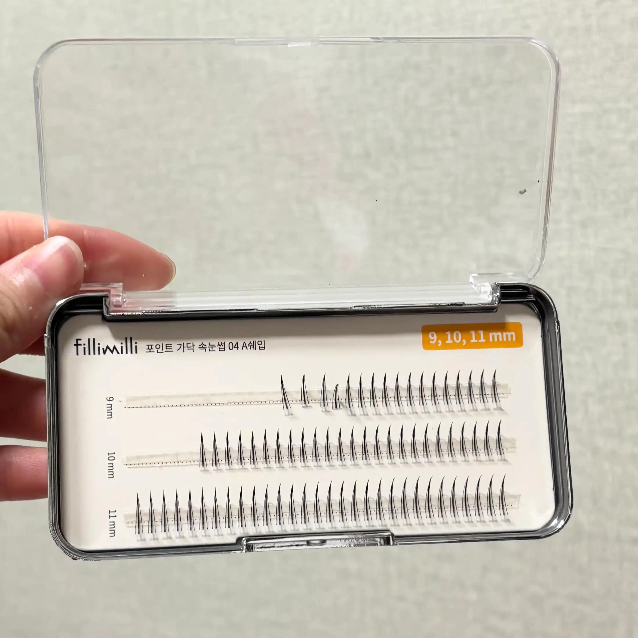 언니의파우치 리뷰 이미지 2 - [포인트 가닥 속눈썹 [04 A쉐입]]