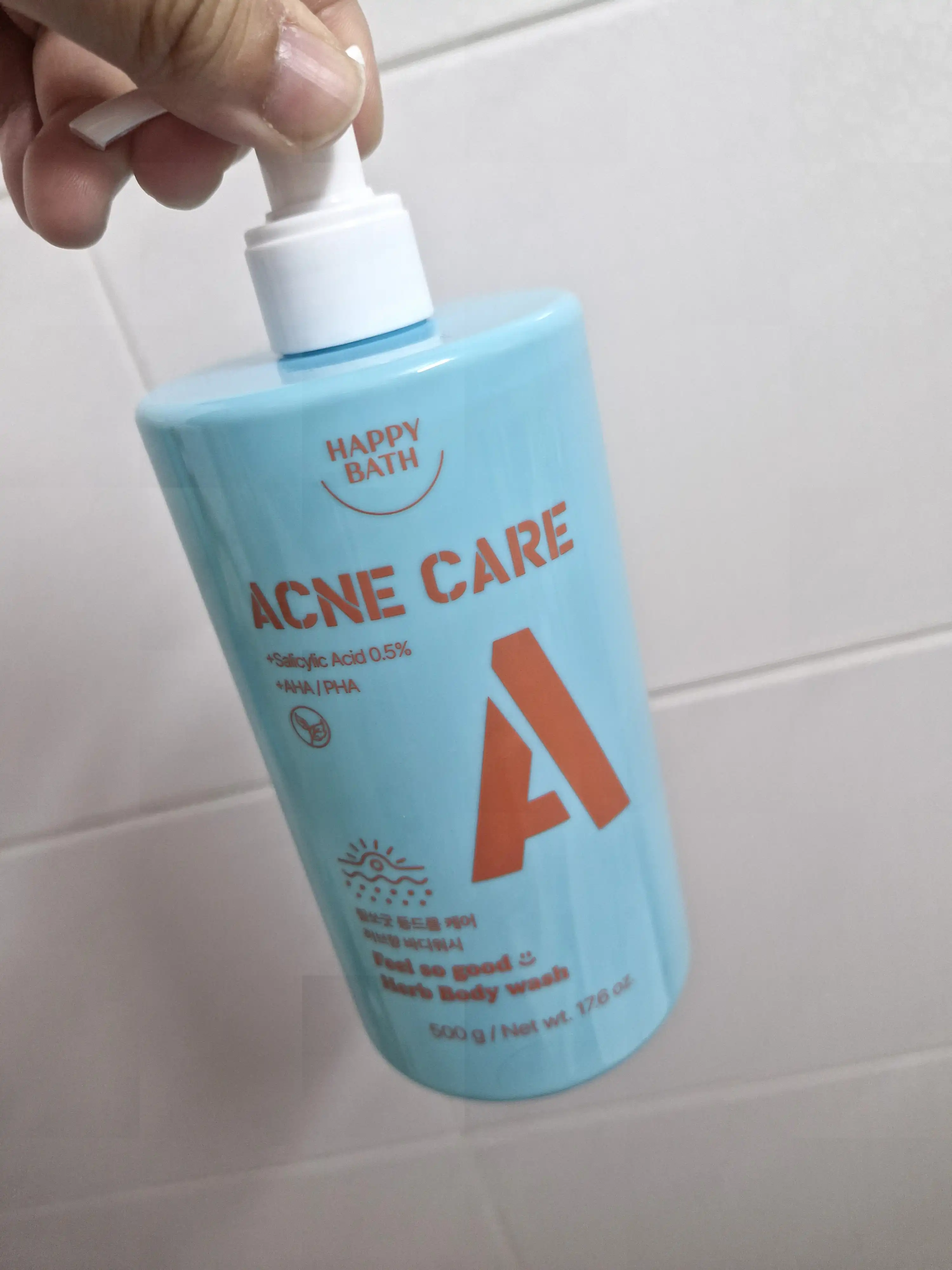 언니의파우치 리뷰 이미지 - [필쏘굿 아크네 바디워시 허브향]