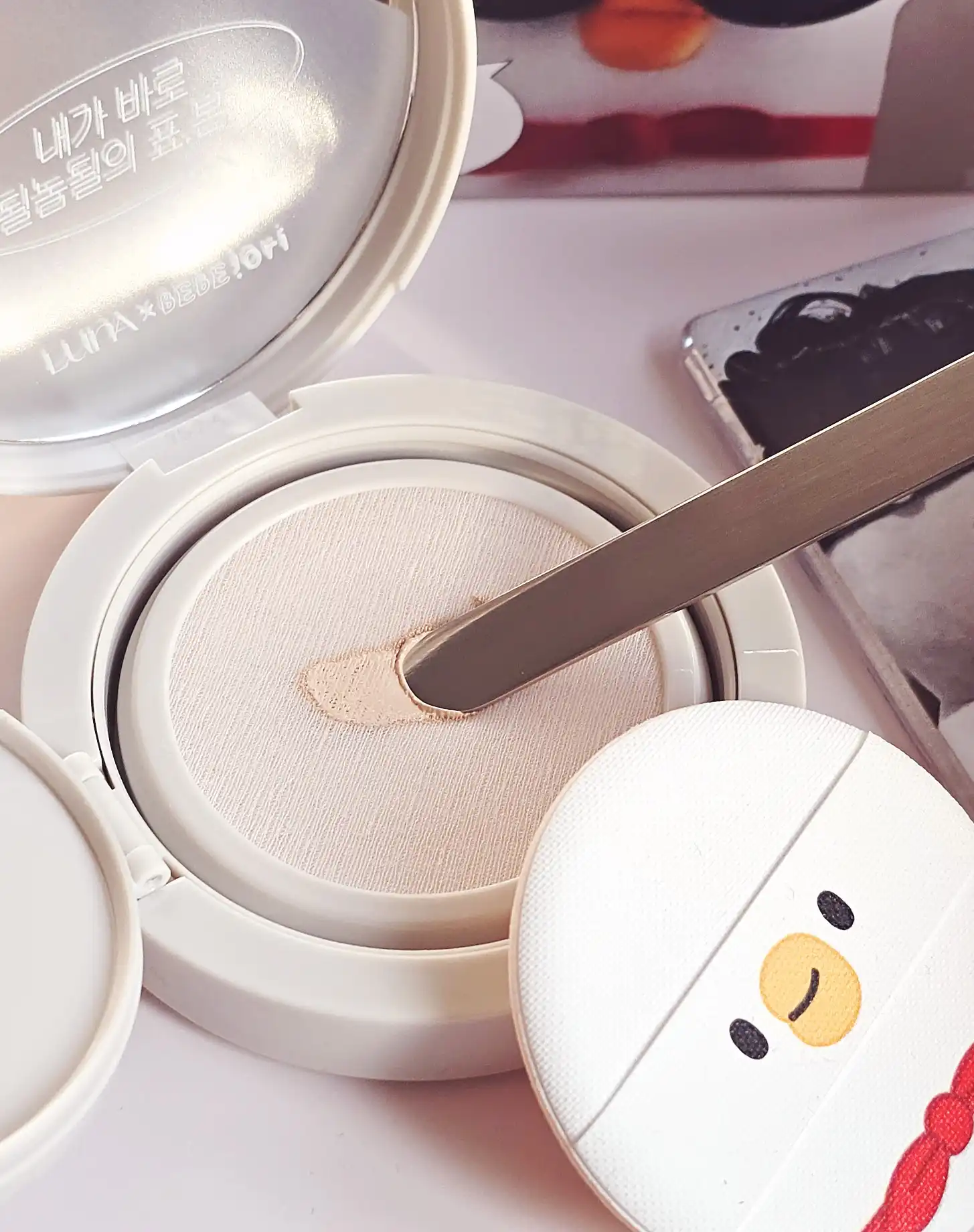 언니의파우치 리뷰 이미지 3 - [(루나X베베더오리) 하이퍼 핏 필터 쿠션]