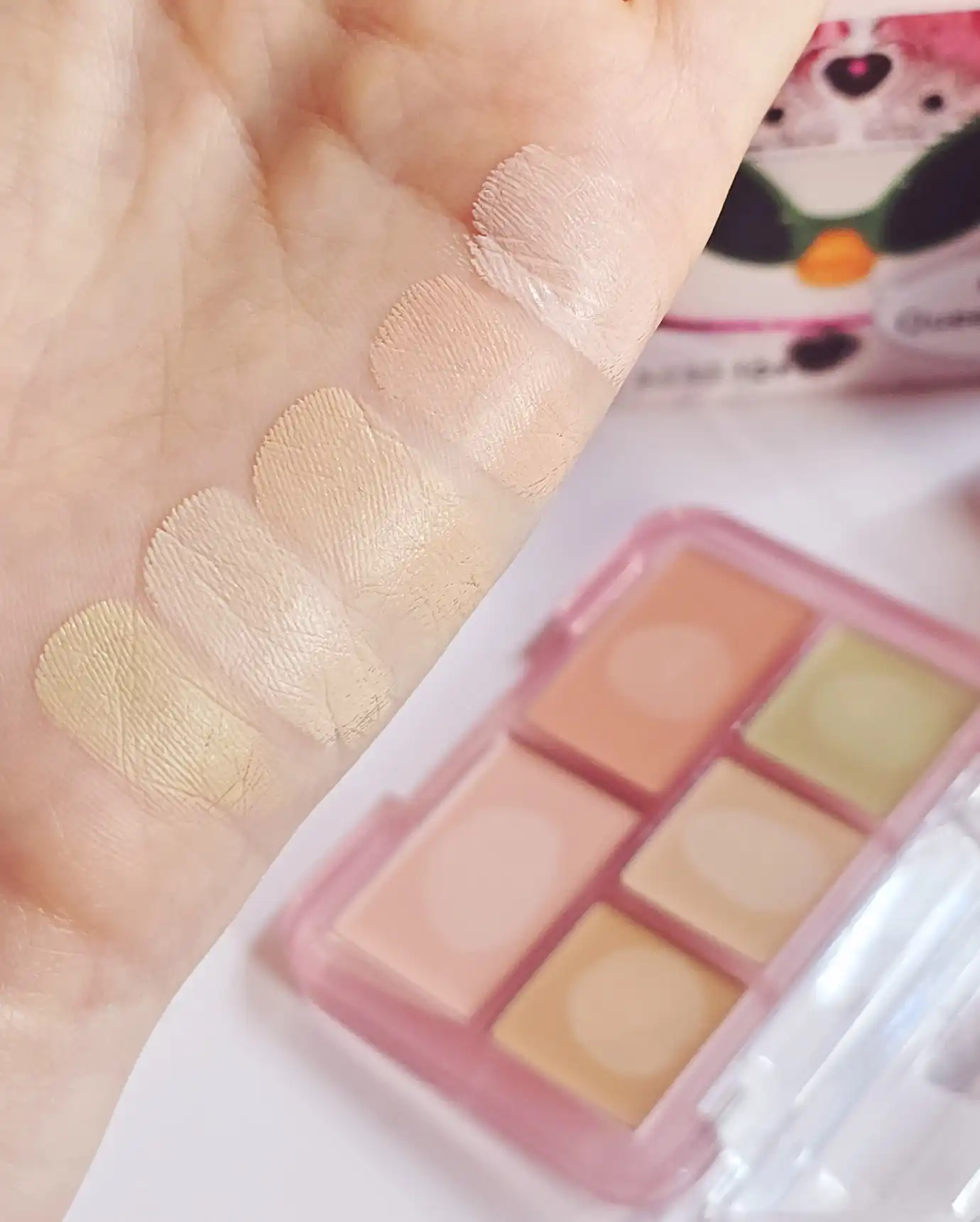 언니의파우치 리뷰 이미지 3 - [(루나X베베더오리) 컨실 블렌더 팔레트]