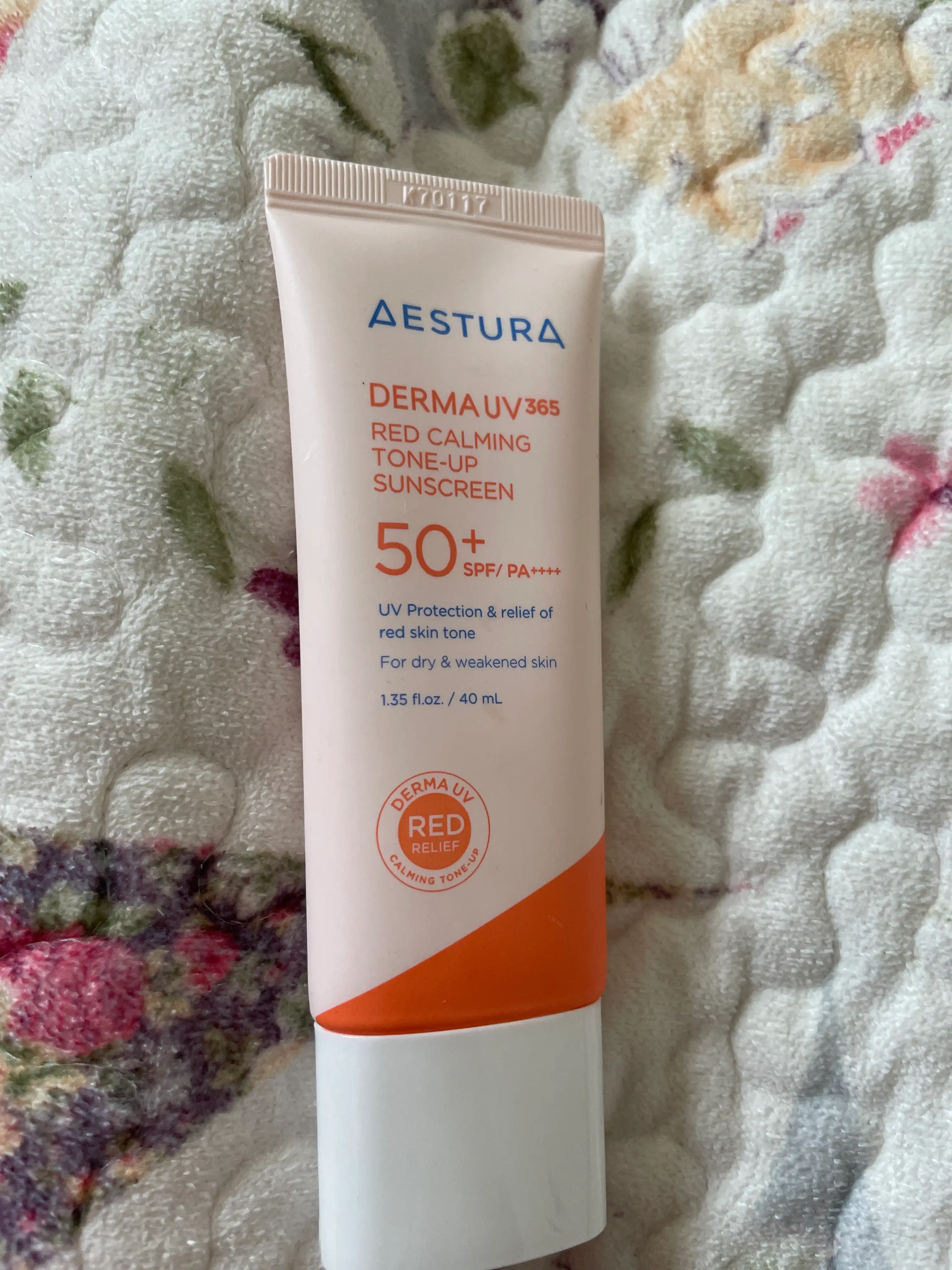 더마UV365 레드진정 톤업 선크림