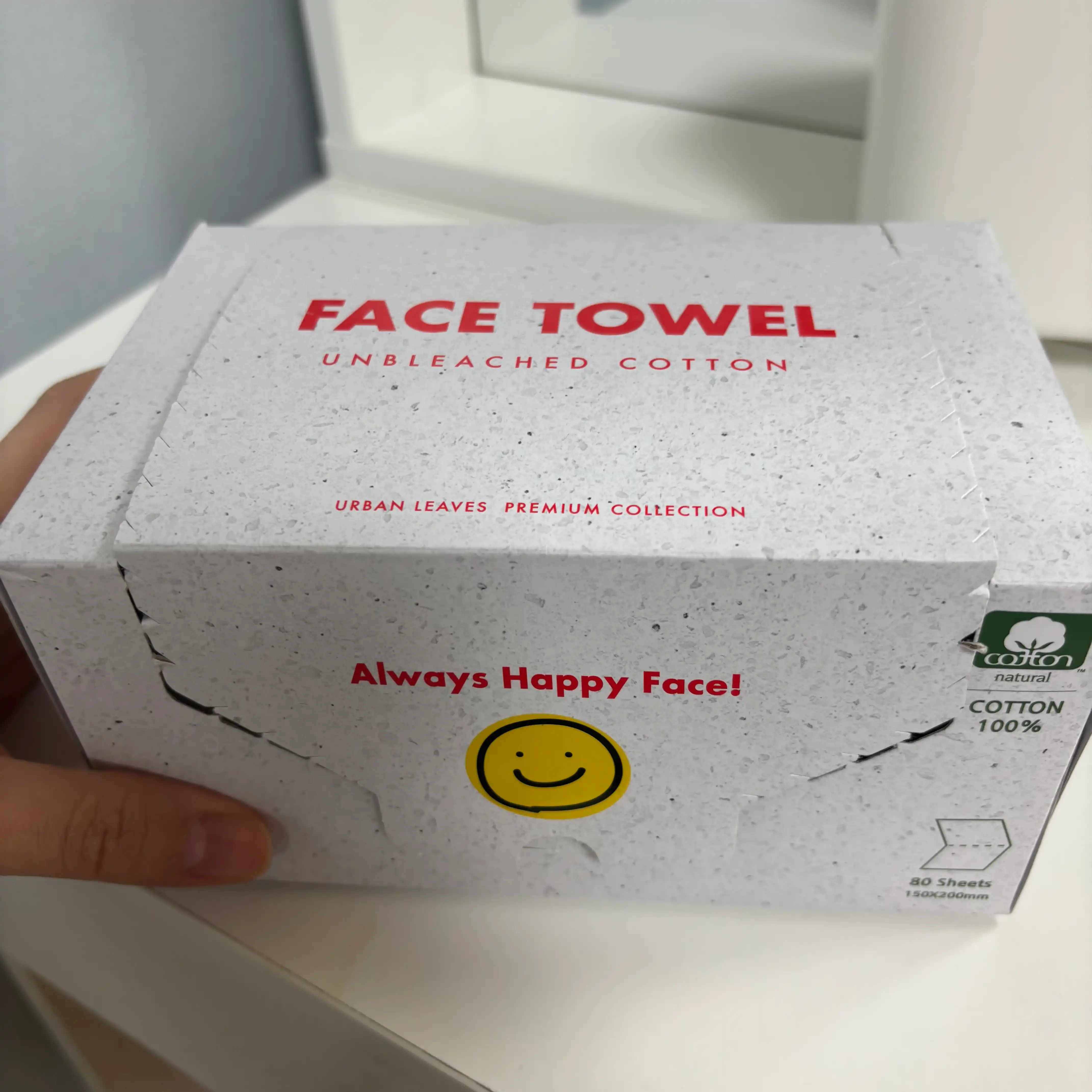 언니의파우치 리뷰 이미지 - [순면 페이스 타올 무표백]