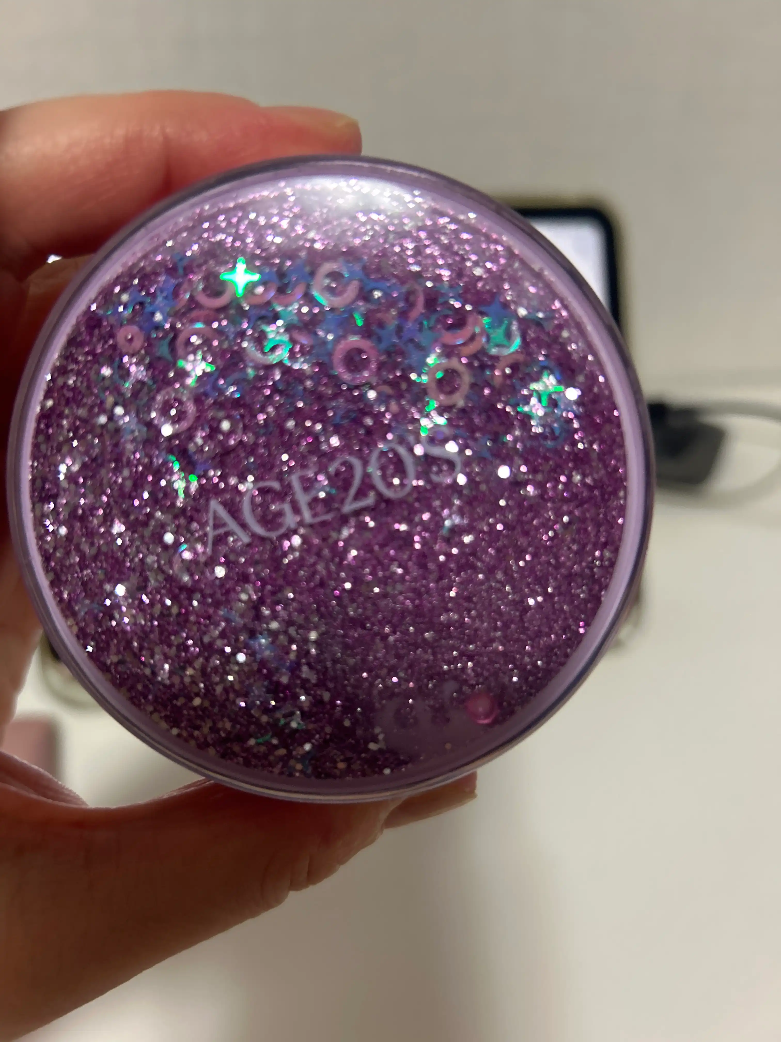 언니의파우치 리뷰 이미지 - [(뉴 오리지널 샤이닝 드롭스 퍼플 에디션) 에센스 커버 팩트]