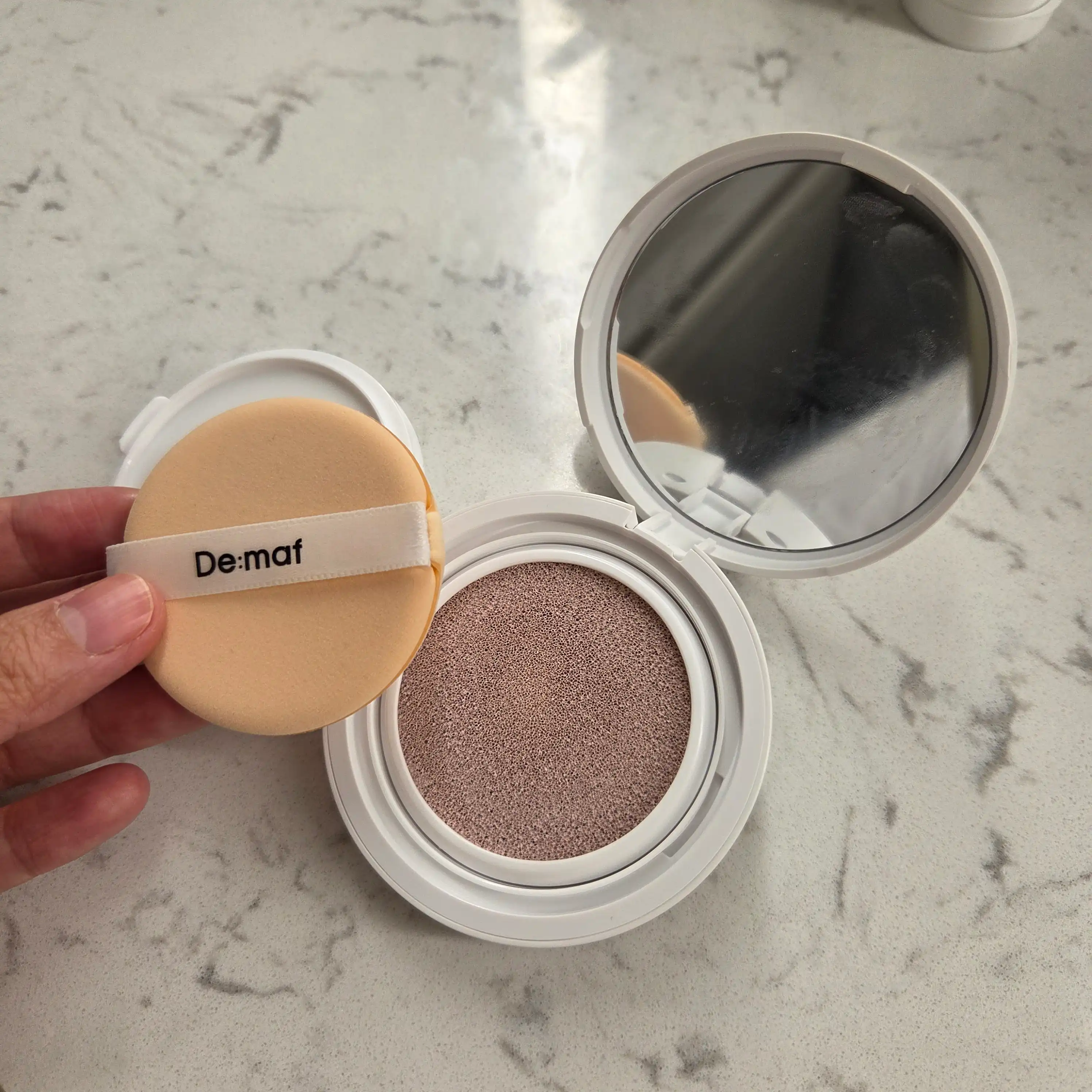 언니의파우치 리뷰 이미지 - [보라 블라썸 톤업 쿠션]