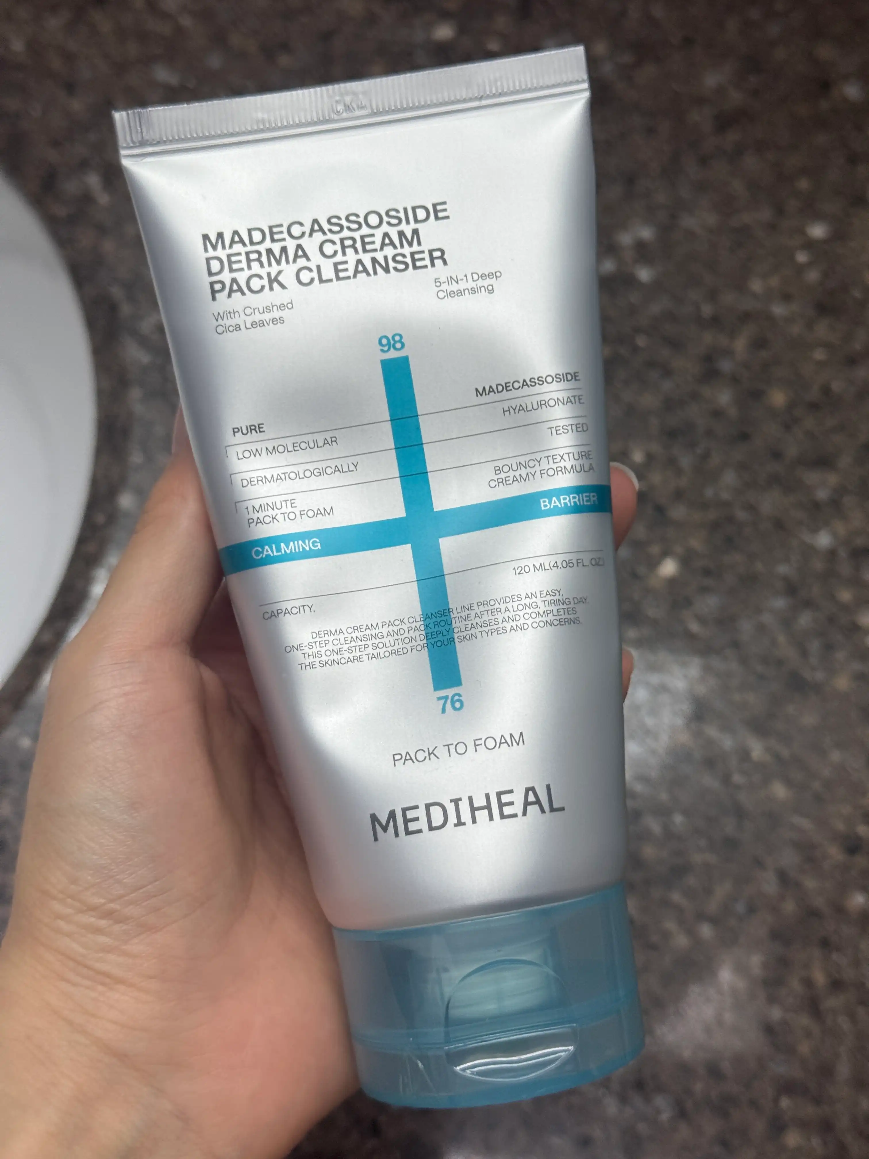 언니의파우치 리뷰 이미지 3 - [더마 크림 팩 클렌저 마데카소사이드 진정 장벽]