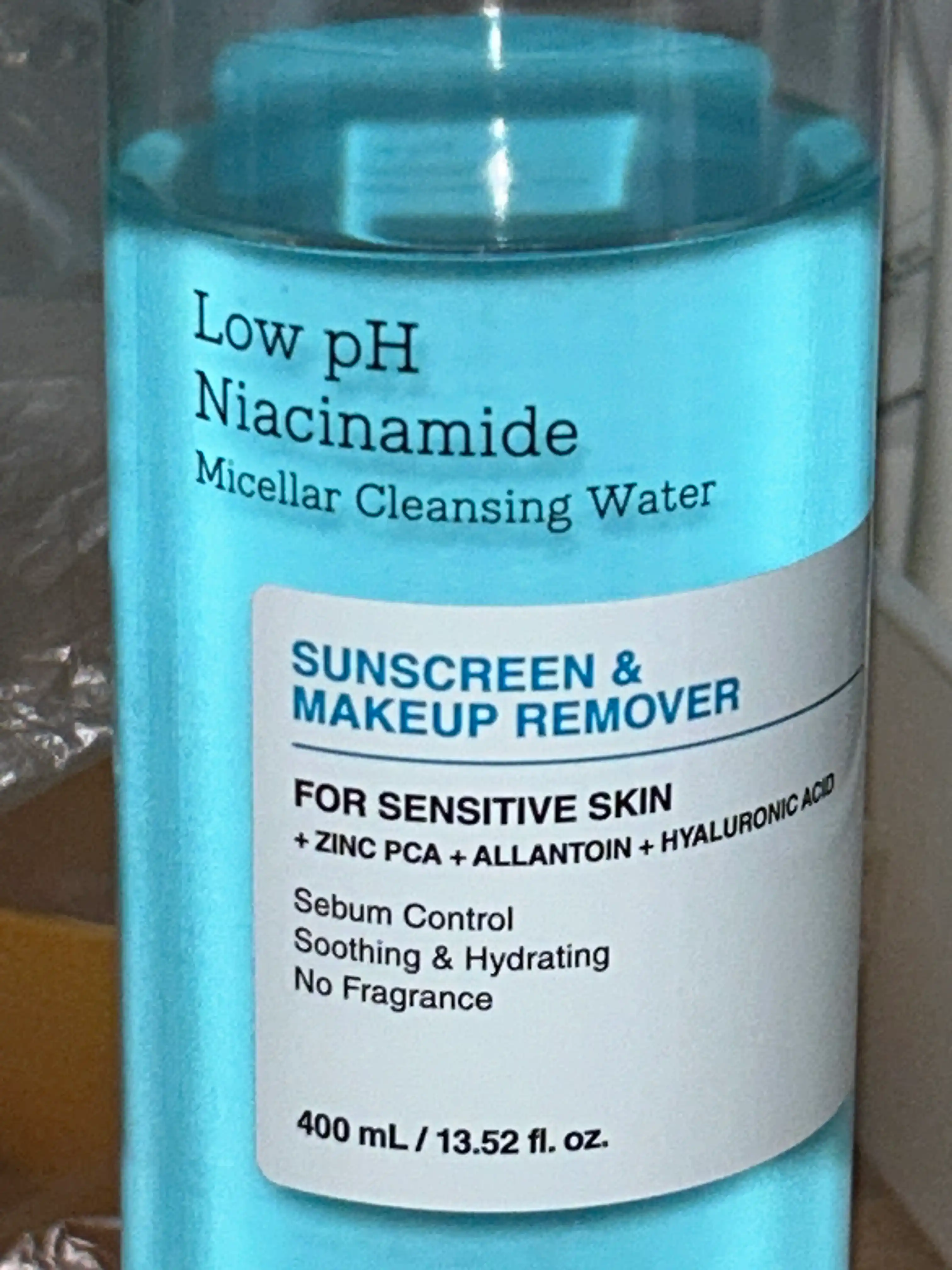 언니의파우치 리뷰 이미지 - [약산성 나이아신아마이드 미셀라 클렌징 워터]