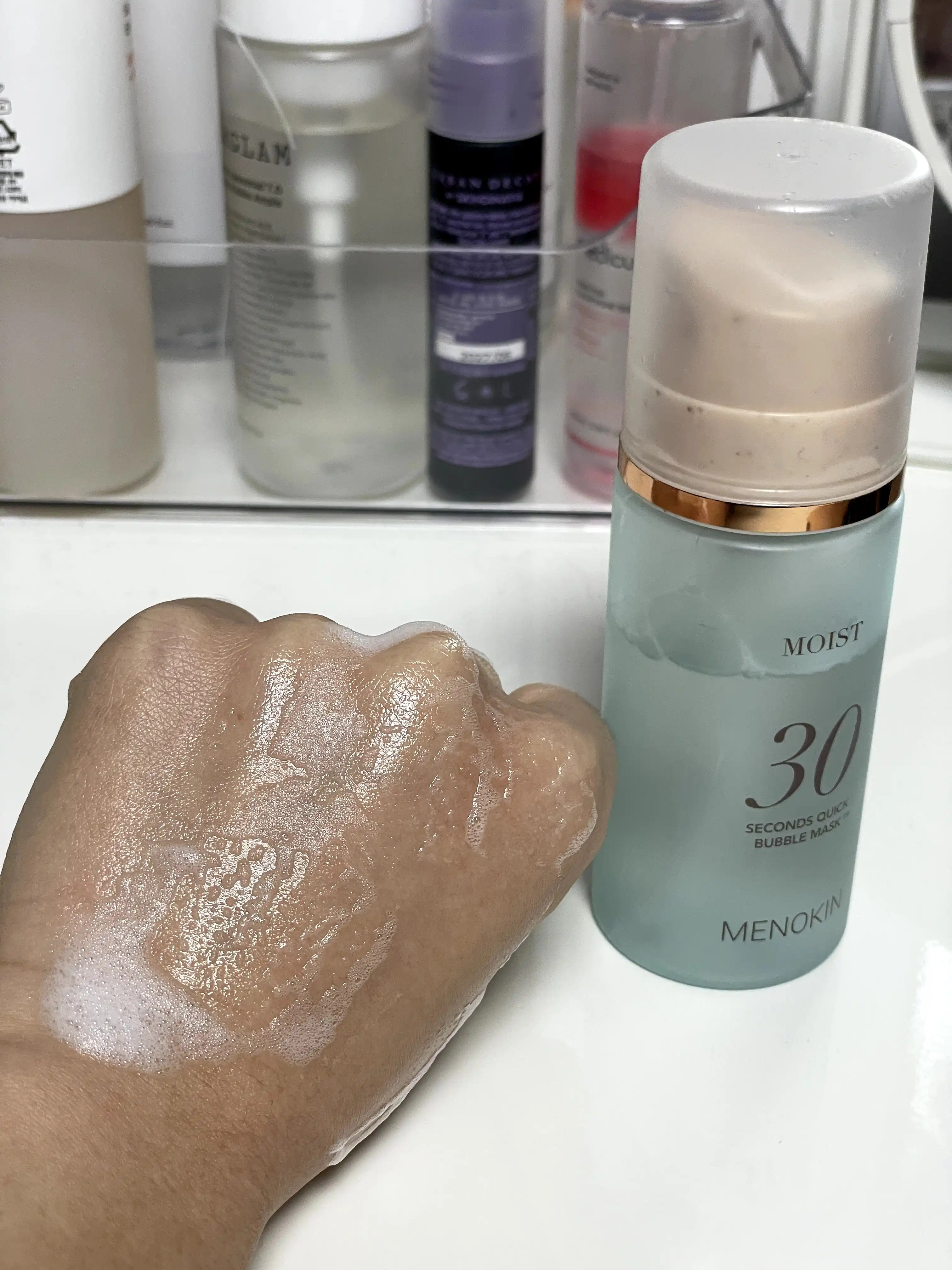 언니의파우치 리뷰 이미지 3 - [30초 퀵 버블 마스크 모이스트]