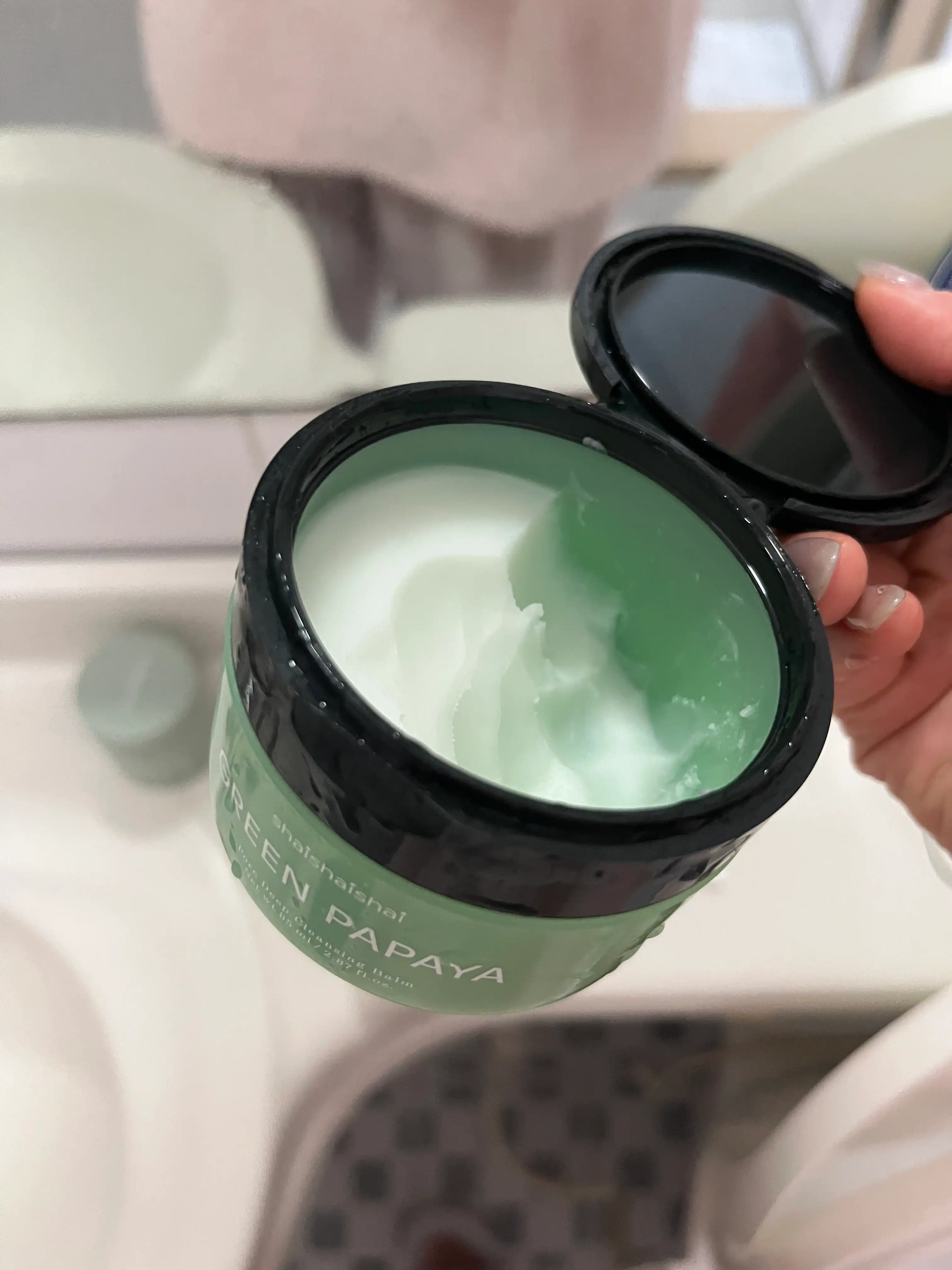 언니의파우치 리뷰 이미지 2 - [그린파파야 포어 딥 클렌징 밤]