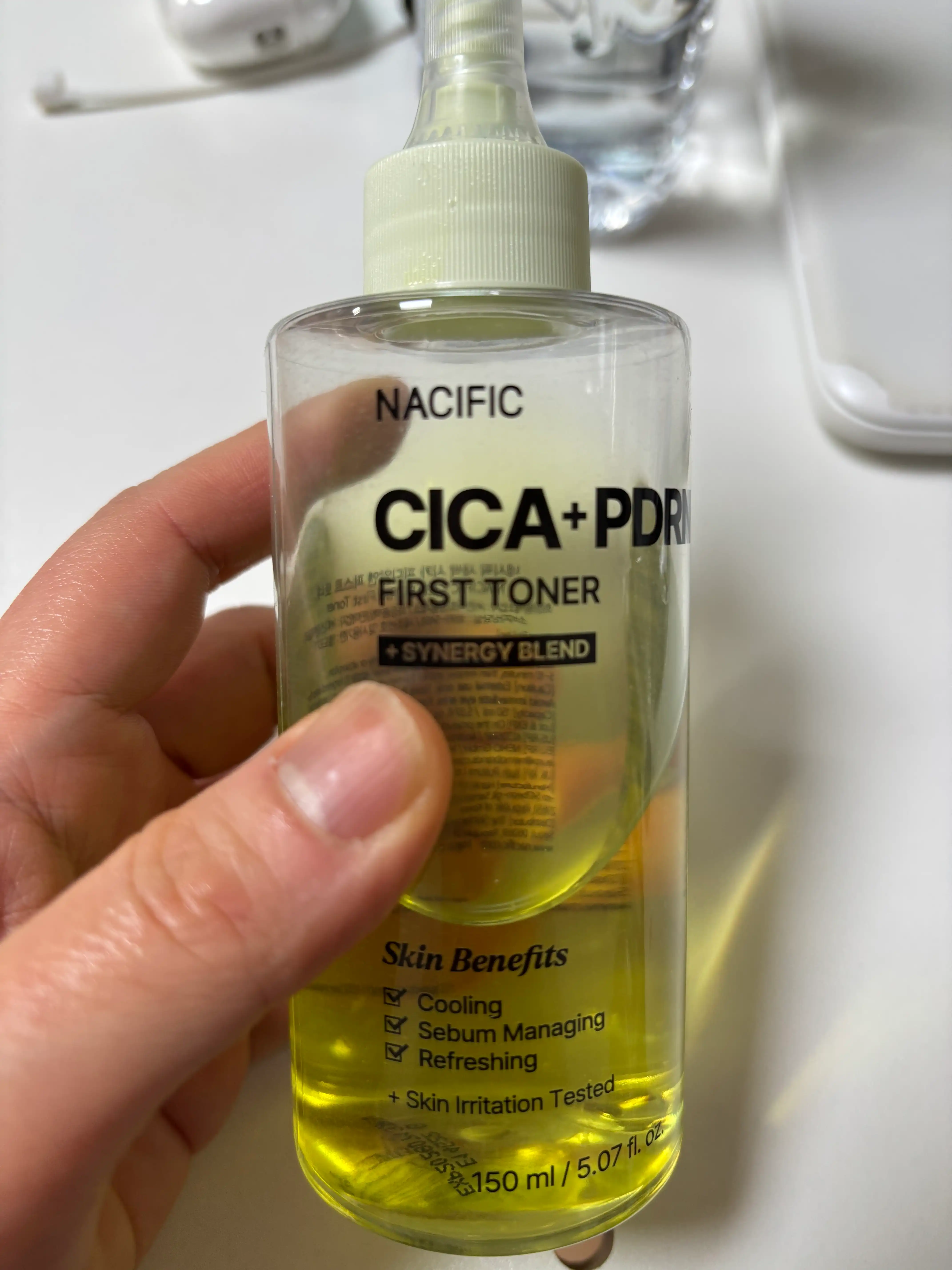 언니의파우치 리뷰 이미지 - [새싹 시카 피디알엔 퍼스트 토너]