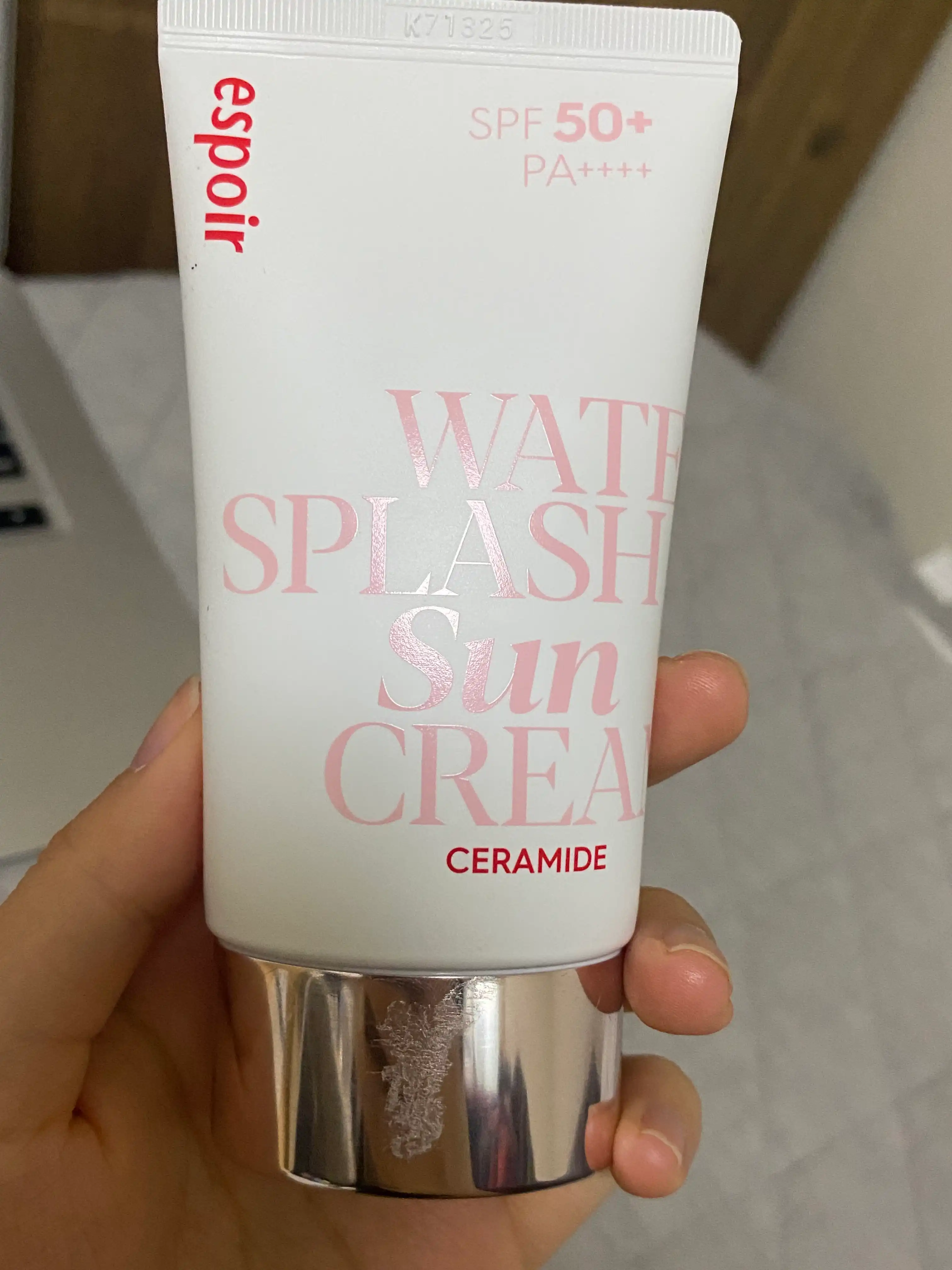 언니의파우치 리뷰 이미지 - [워터 스플래쉬 선크림 세라마이드]