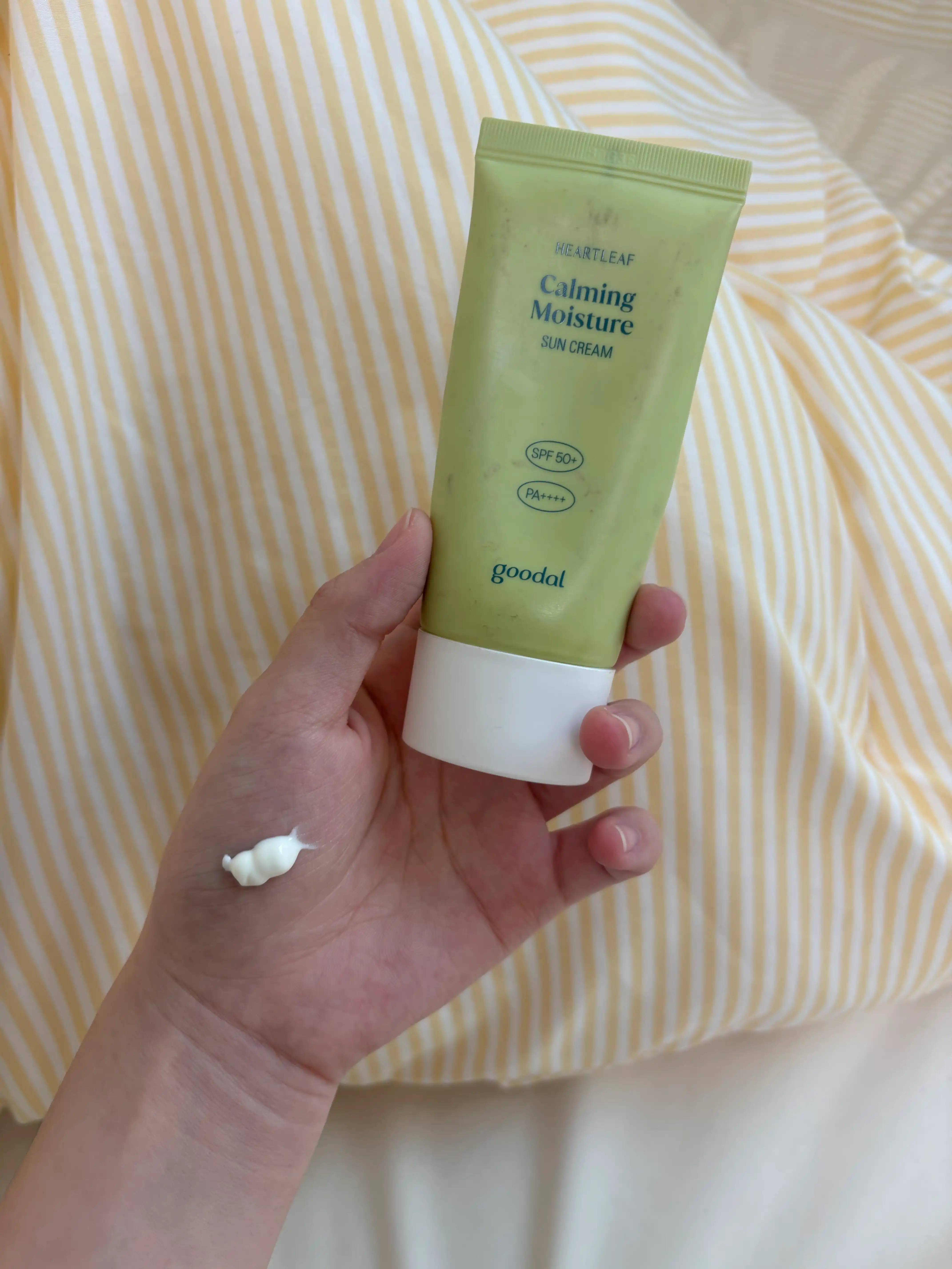 언니의파우치 리뷰 이미지 - [맑은 어성초 진정 수분 선크림]