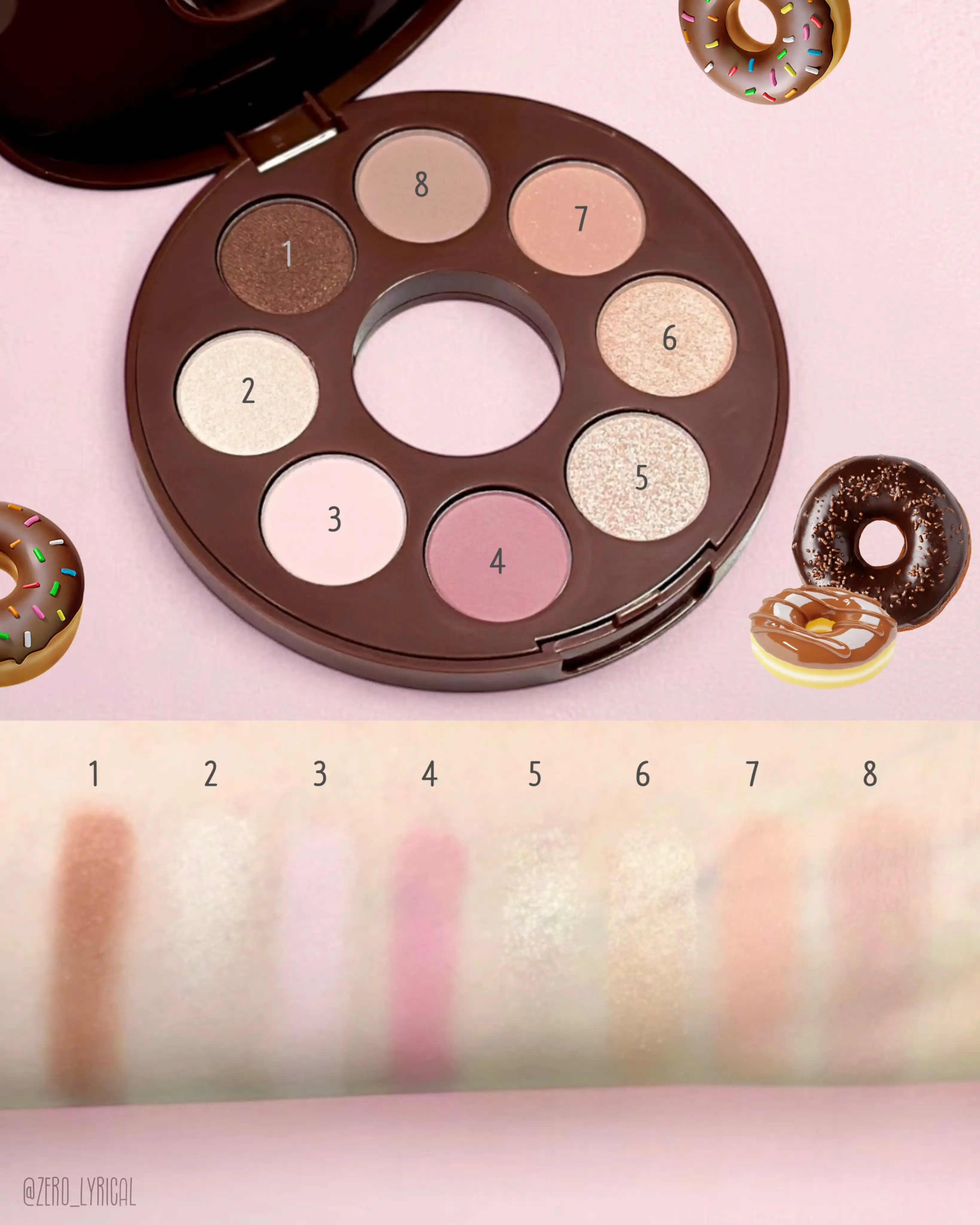 언니의파우치 리뷰 이미지 2 - [(주토피아 에디션) 아이톤 도넛 아이섀도우 팔레트]