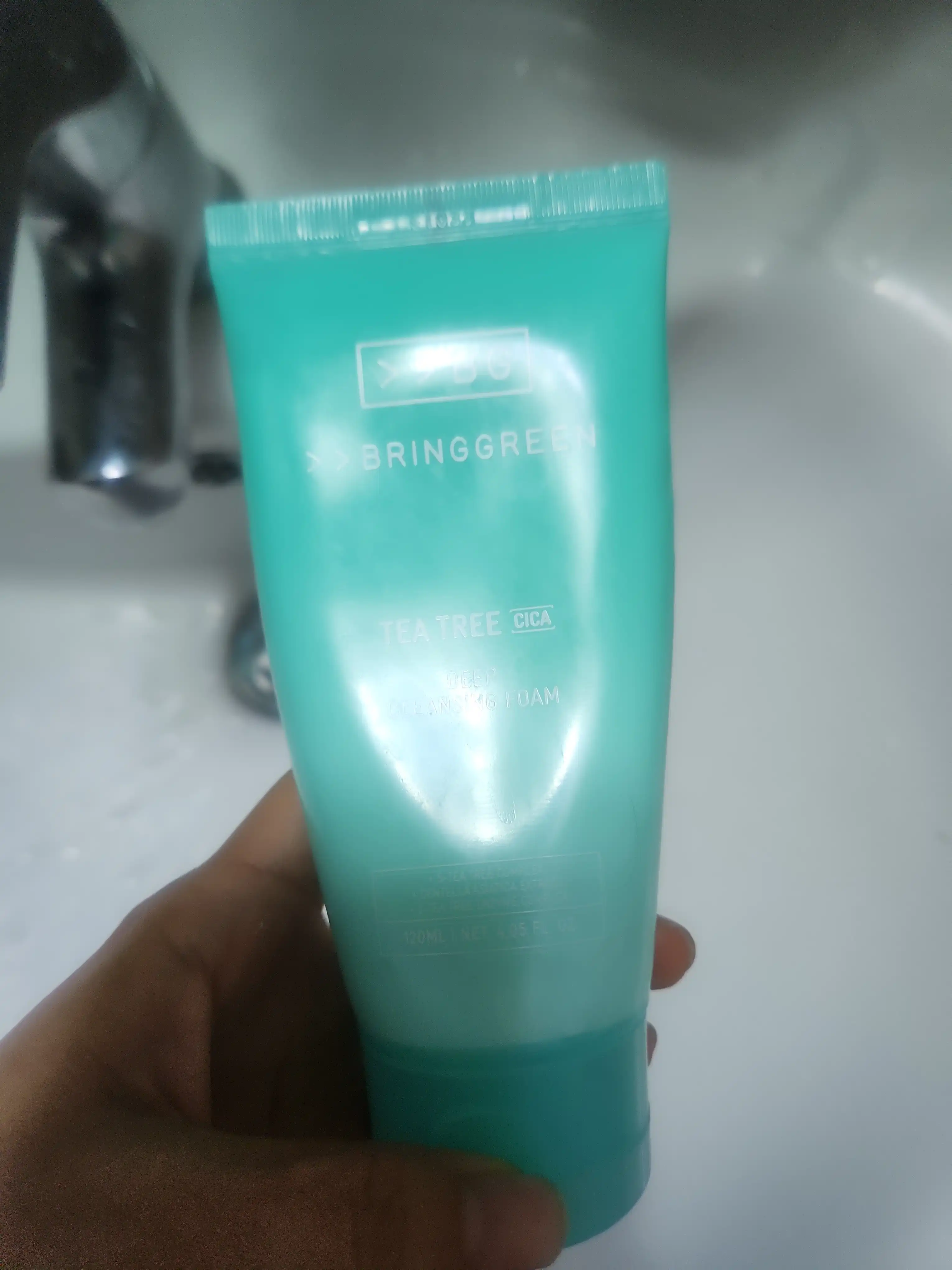 언니의파우치 리뷰 이미지 - [티트리 시카 딥 클렌징폼]