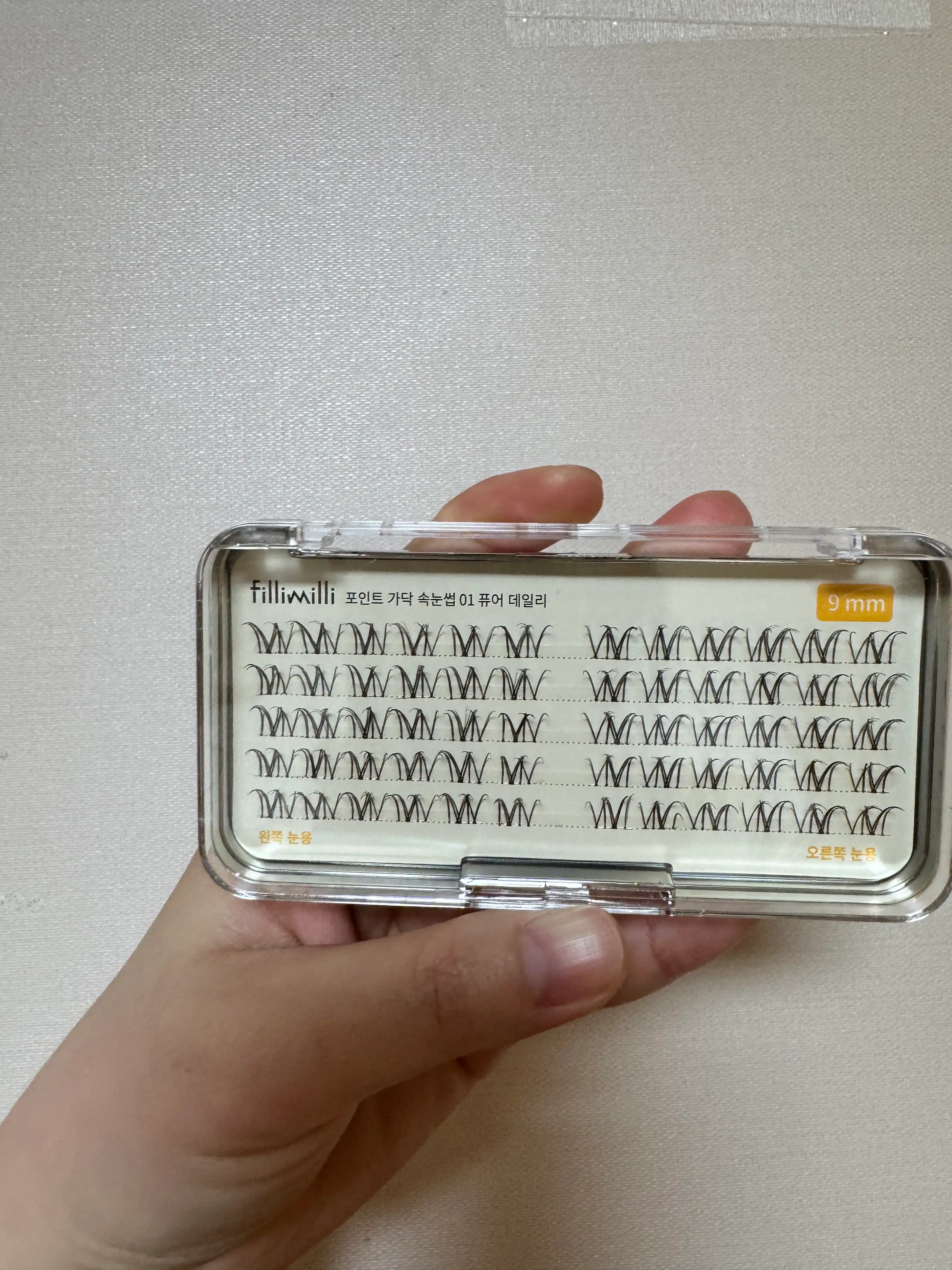 언니의파우치 리뷰 이미지 - [포인트 가닥 속눈썹 [01 퓨어 데일리]]