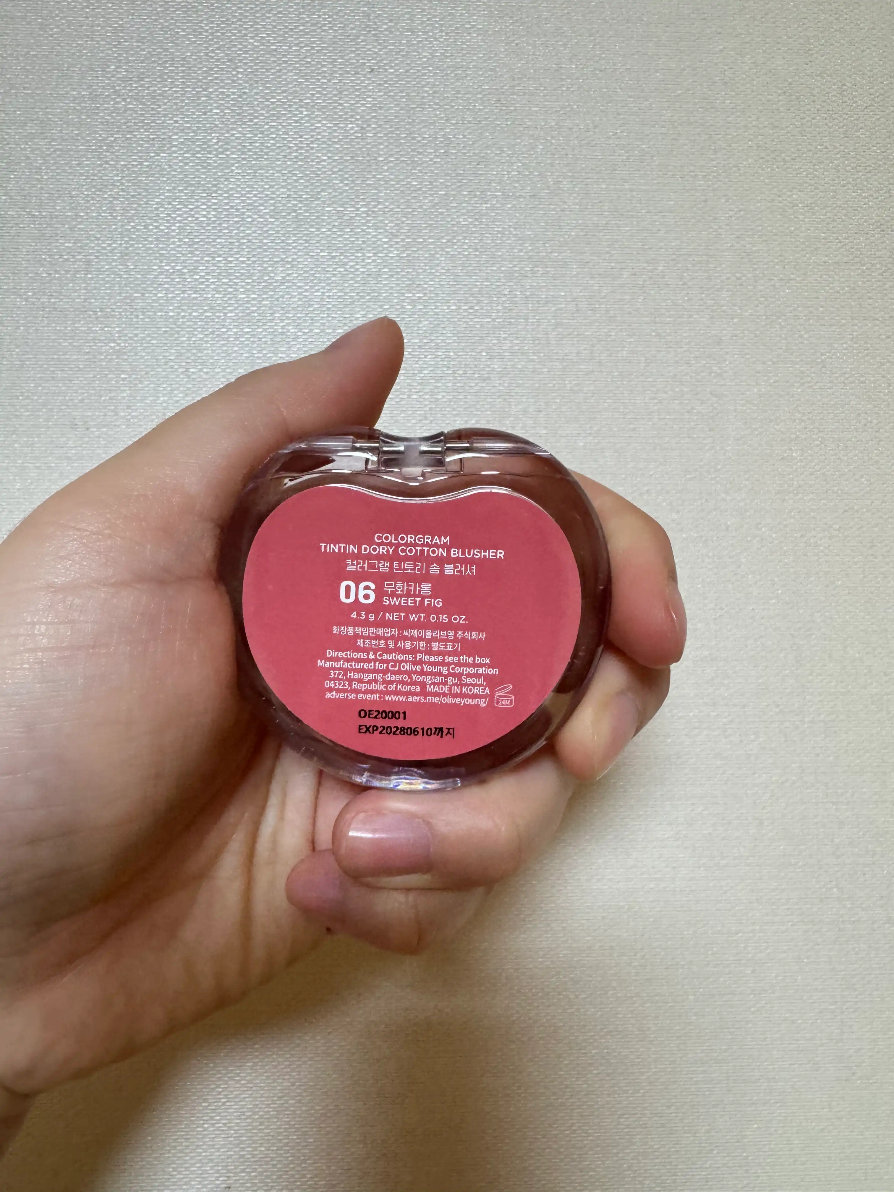 언니의파우치 리뷰 이미지 2 - [(컨트리 오렌지 컬렉션) 틴토리 솜 블러셔]