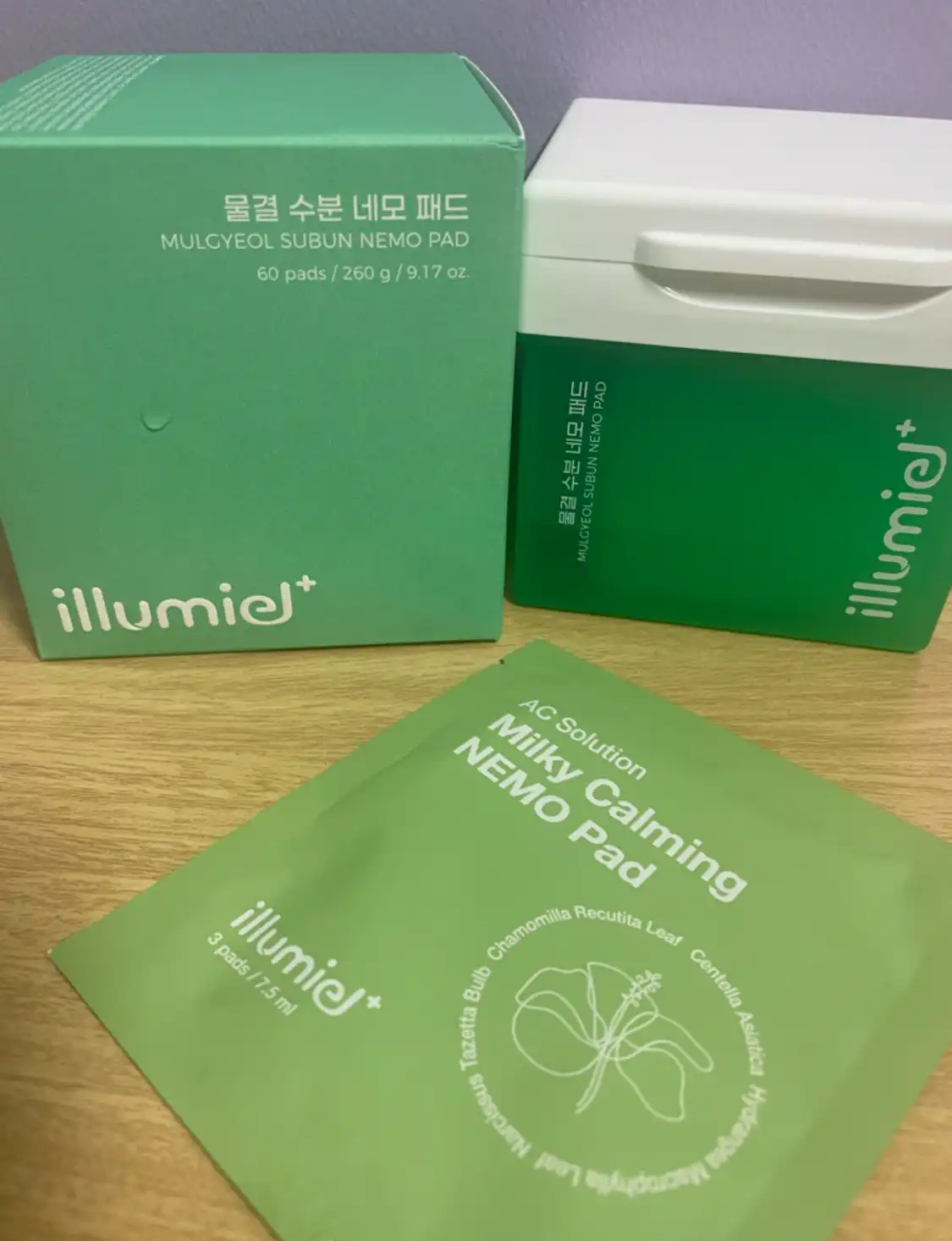 선택된 언니의파우치 리뷰 이미지 - [물결 수분 네모패드]