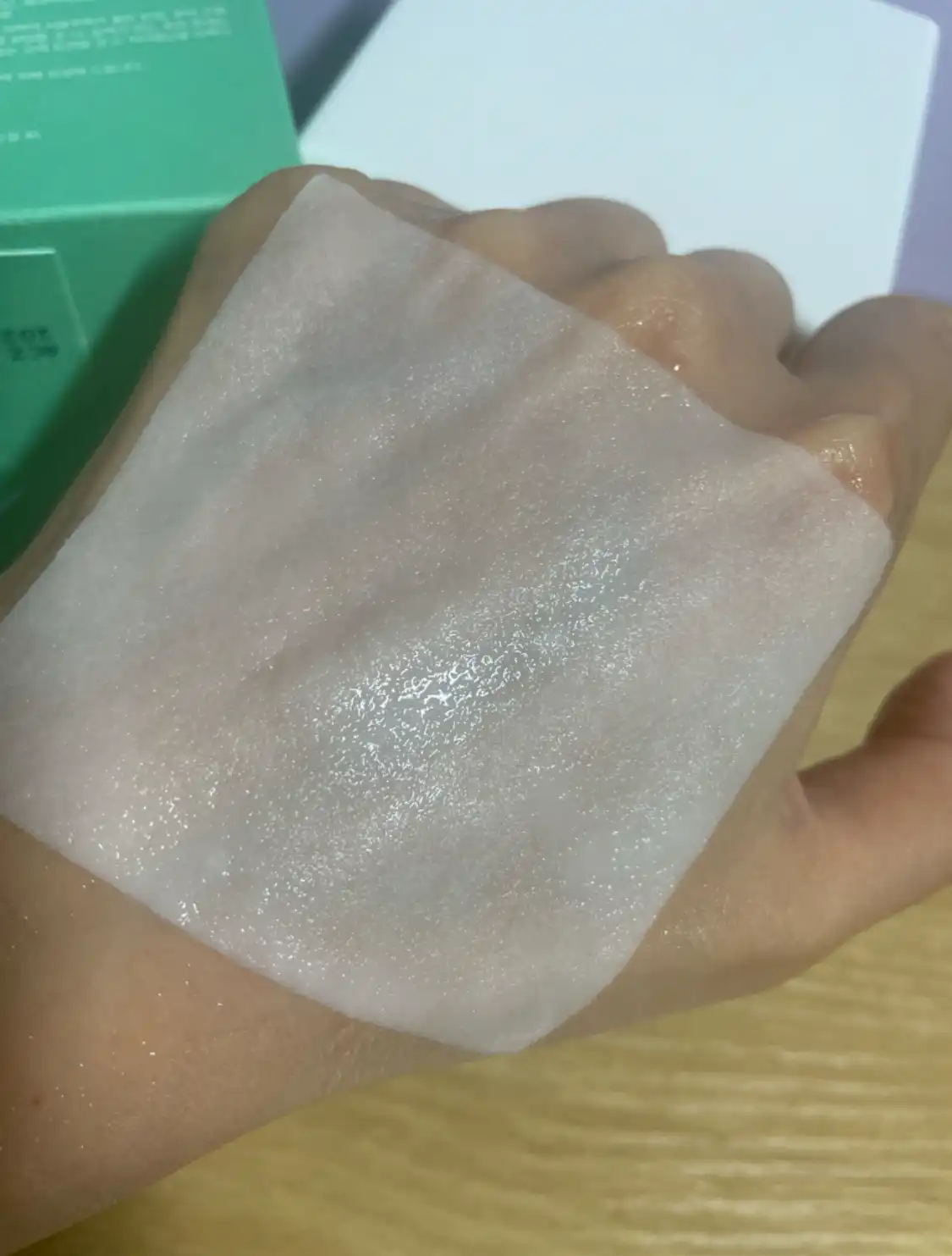 언니의파우치 리뷰 이미지 - [물결 수분 네모패드]