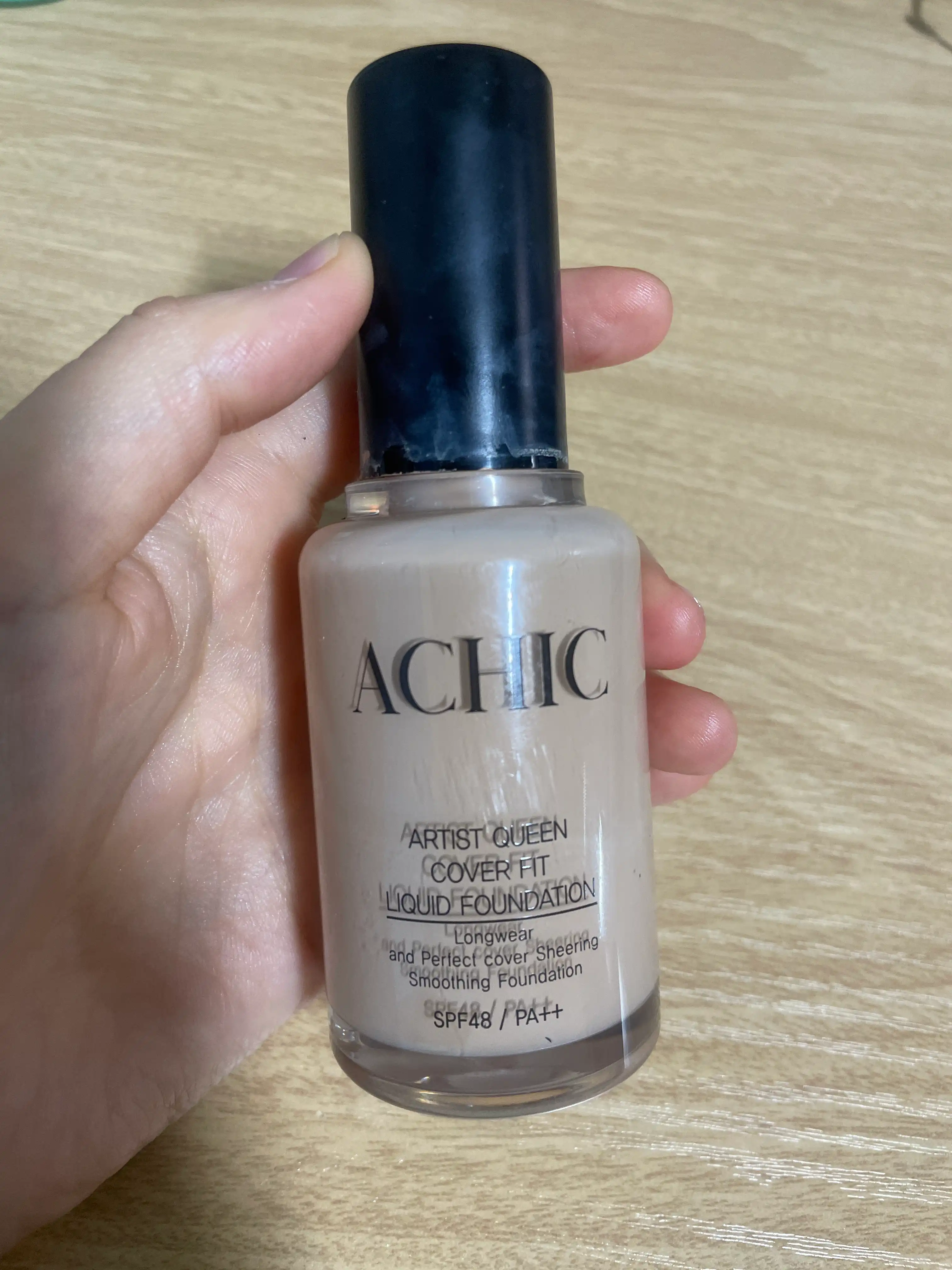 언니의파우치 리뷰 이미지 - [아티스트 퀸 커버핏 리퀴드 파운데이션 [02 뉴트럴 베이지]]