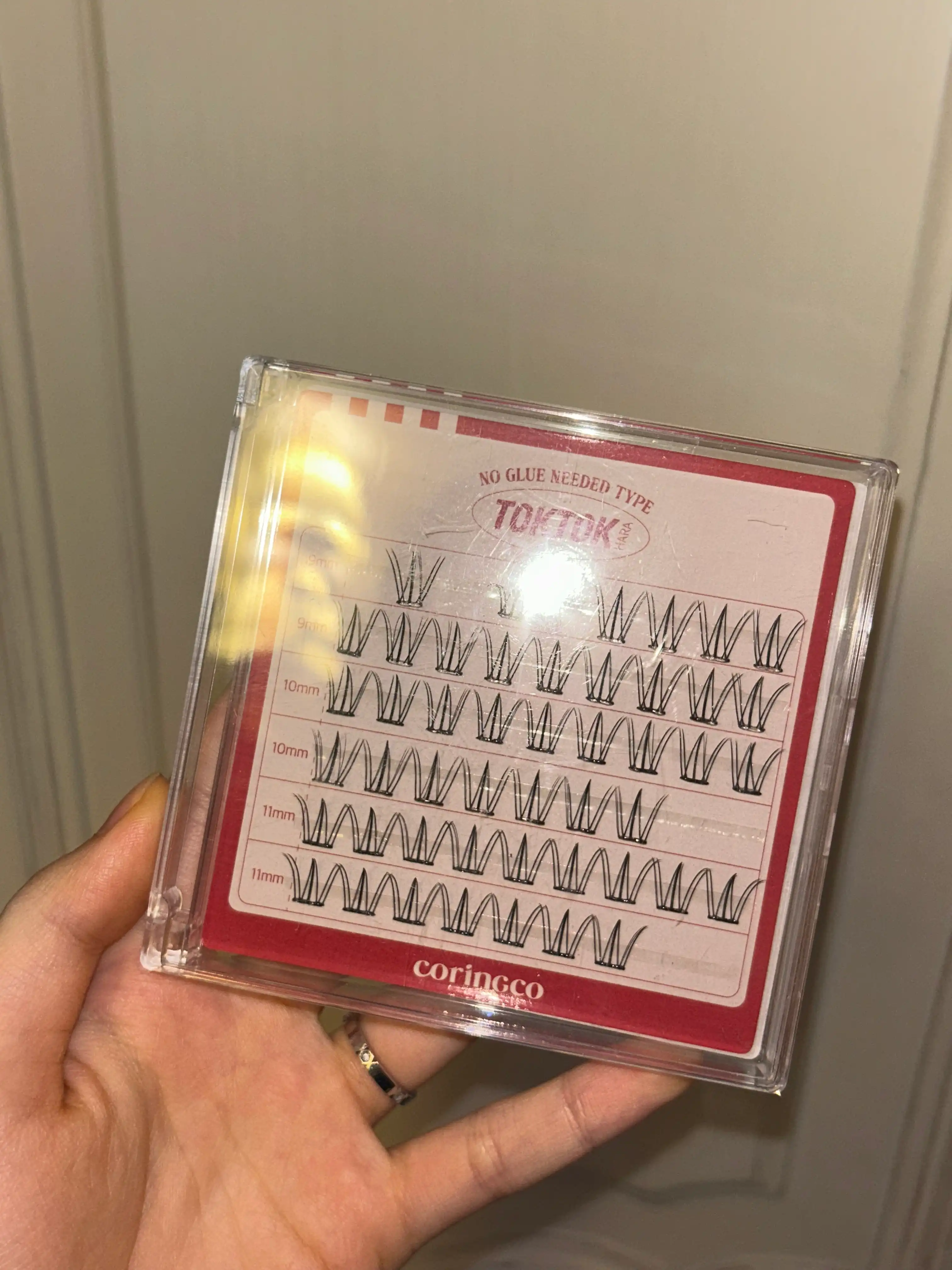 언니의파우치 리뷰 이미지 - [톡톡하라 노글루 속눈썹 [체리콕]]