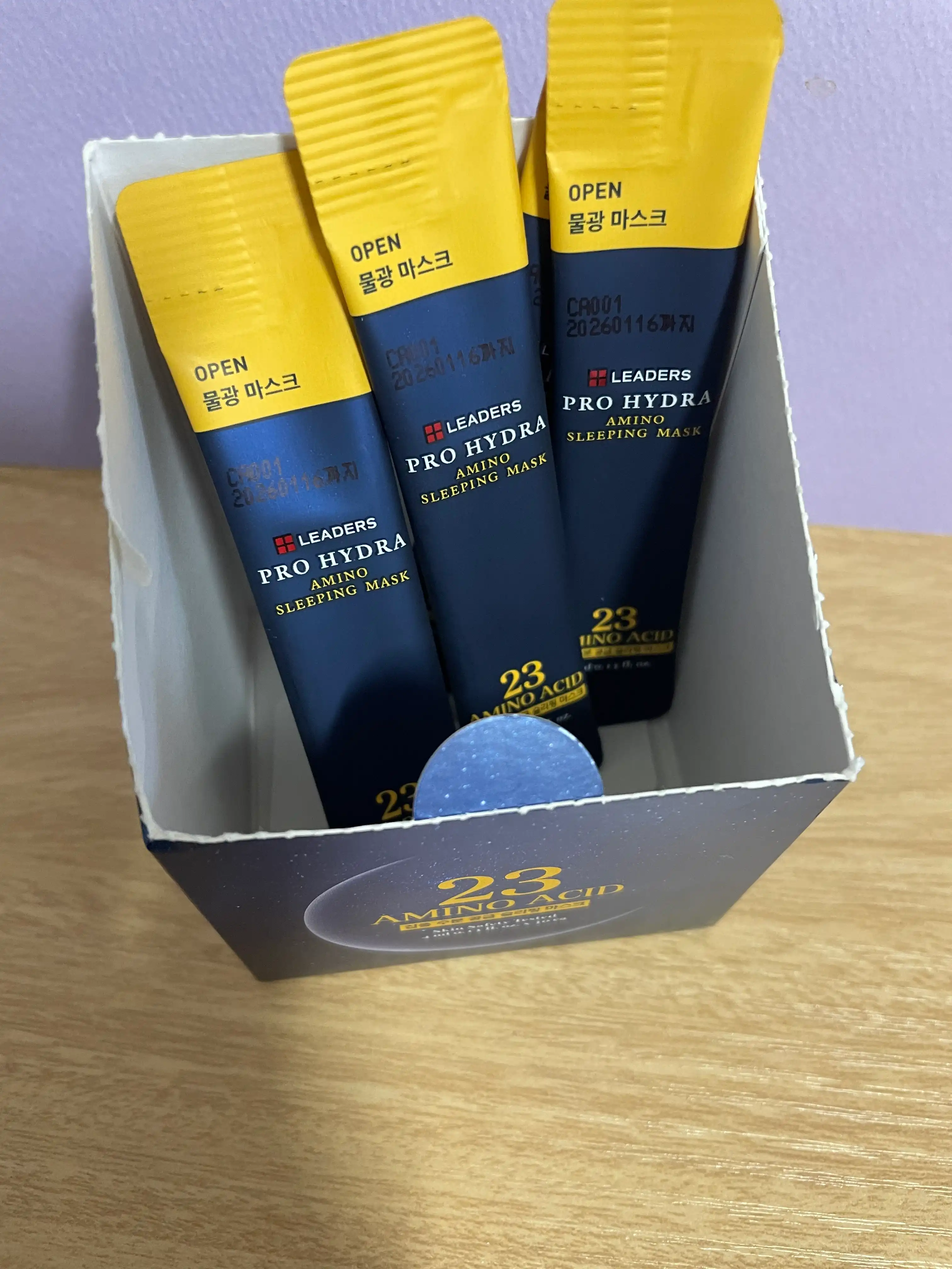 언니의파우치 리뷰 이미지 2 - [프로 하이드라 아미노 슬리핑 마스크]