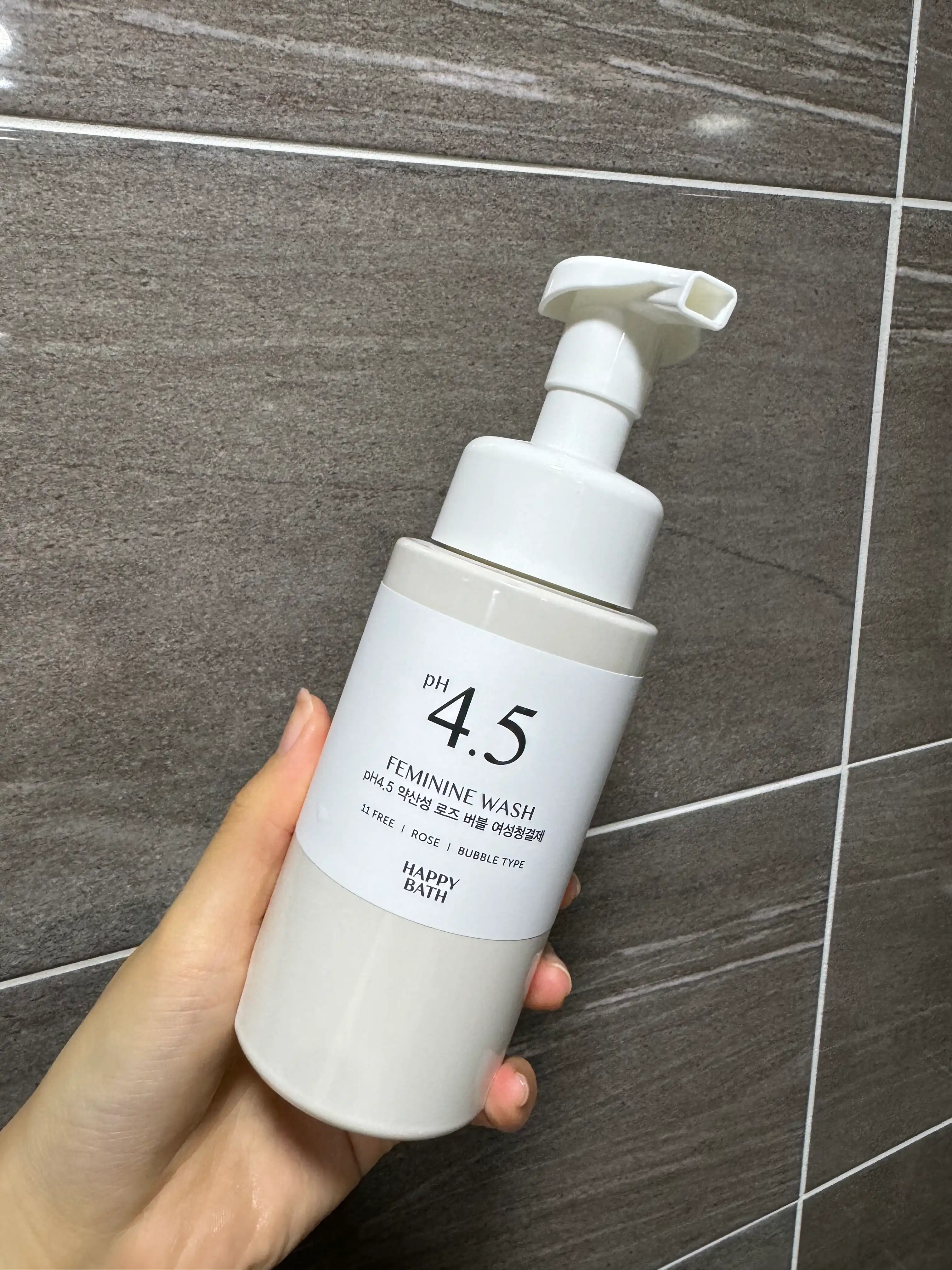 언니의파우치 리뷰 이미지 - [PH4.5 약산성 로즈 버블 여성청결제]