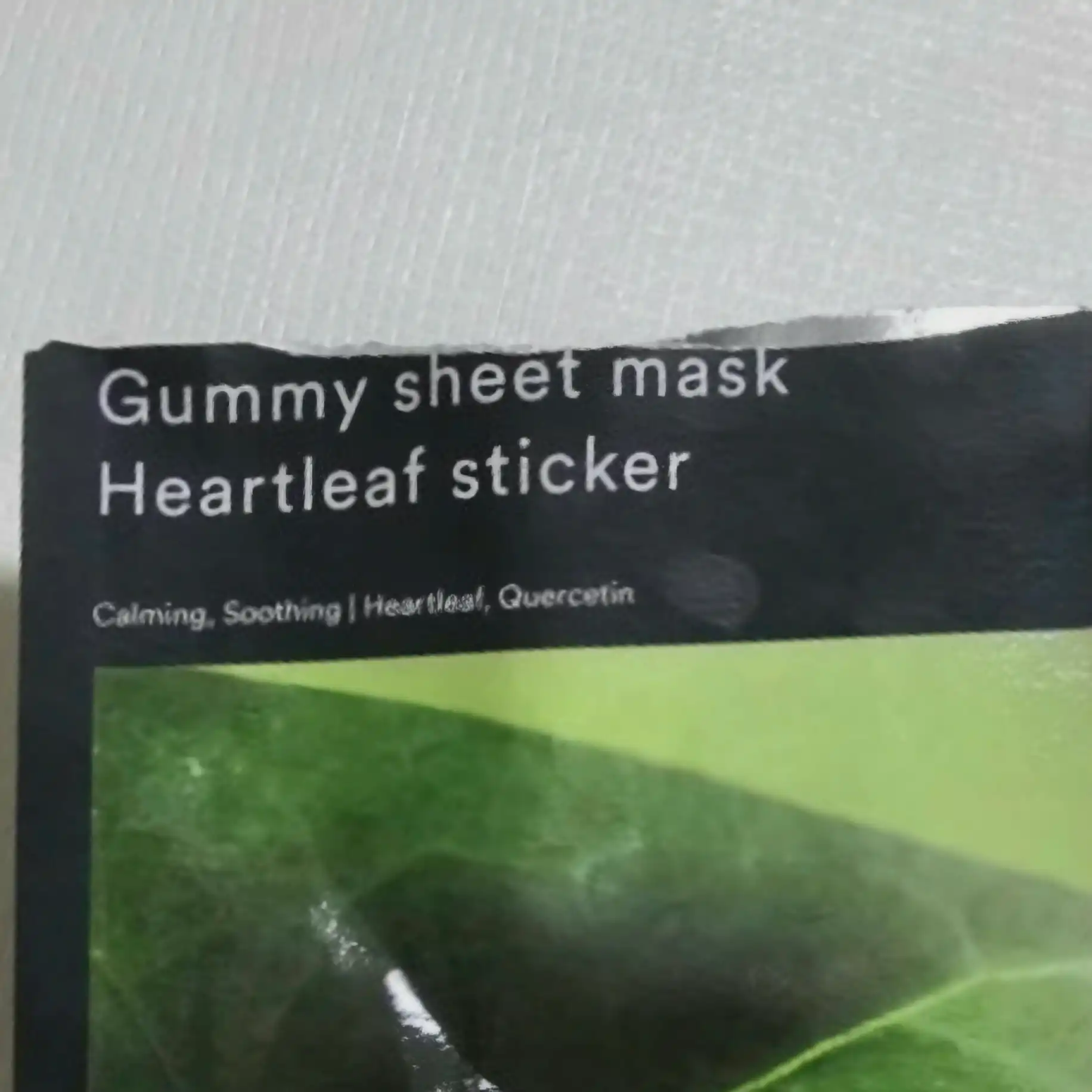 언니의파우치 리뷰 이미지 2 - [껌딱지 시트 마스크 어성초 스티커]