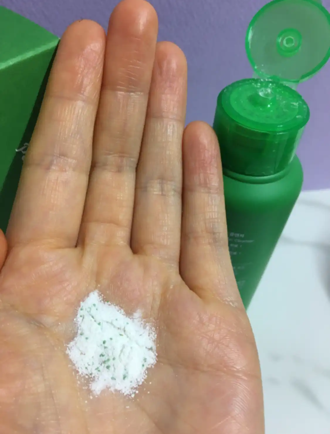 언니의파우치 리뷰 이미지 3 - [티트리 컨트롤효소 파우더 클렌저]