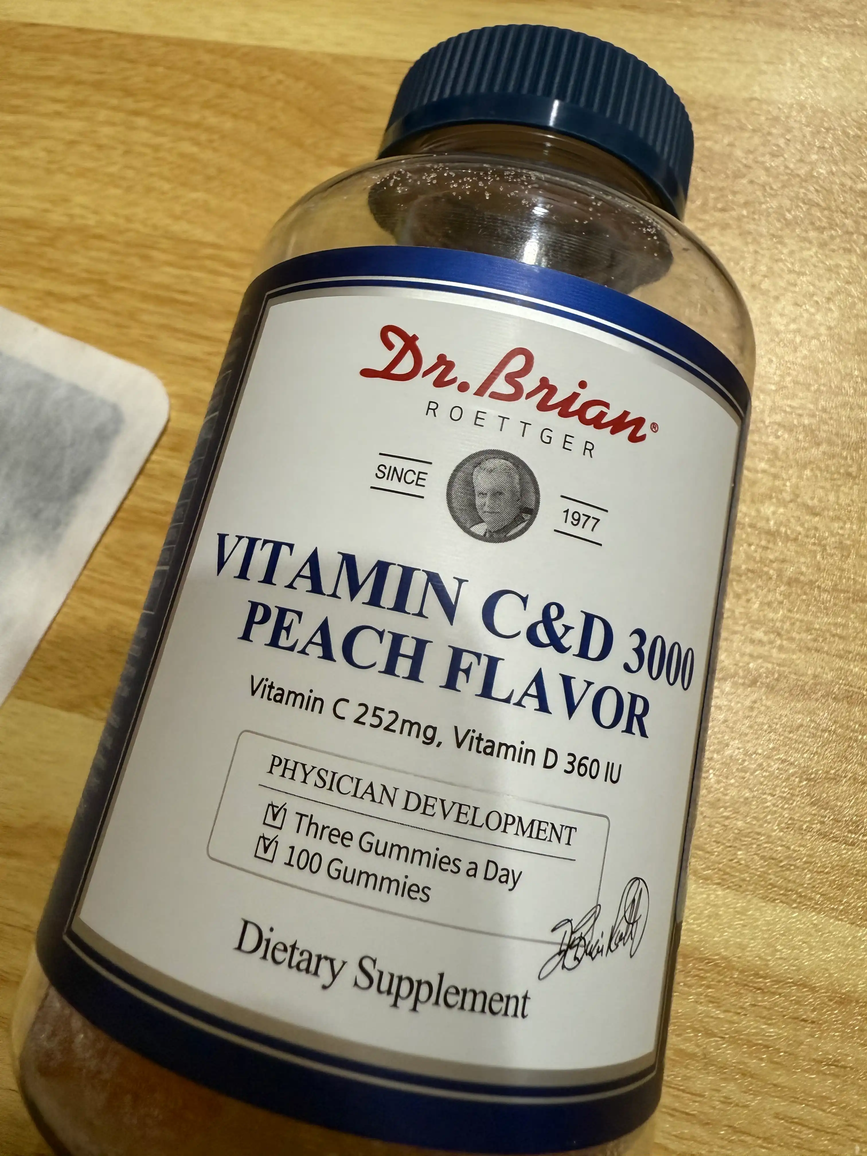 언니의파우치 리뷰 이미지 - [복숭아맛 비타민C&D 3000]