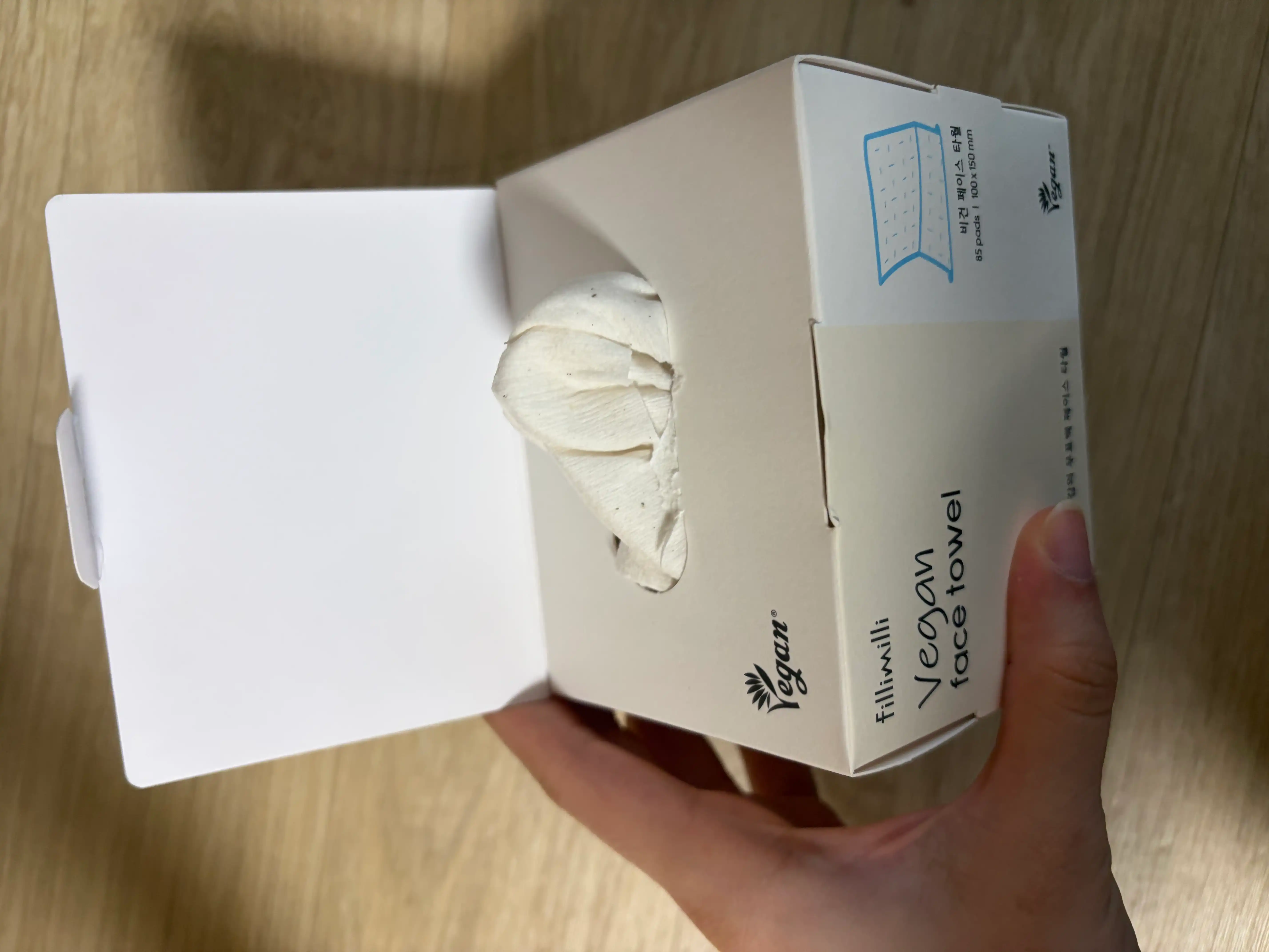 언니의파우치 리뷰 이미지 3 - [비건 페이스 타월]