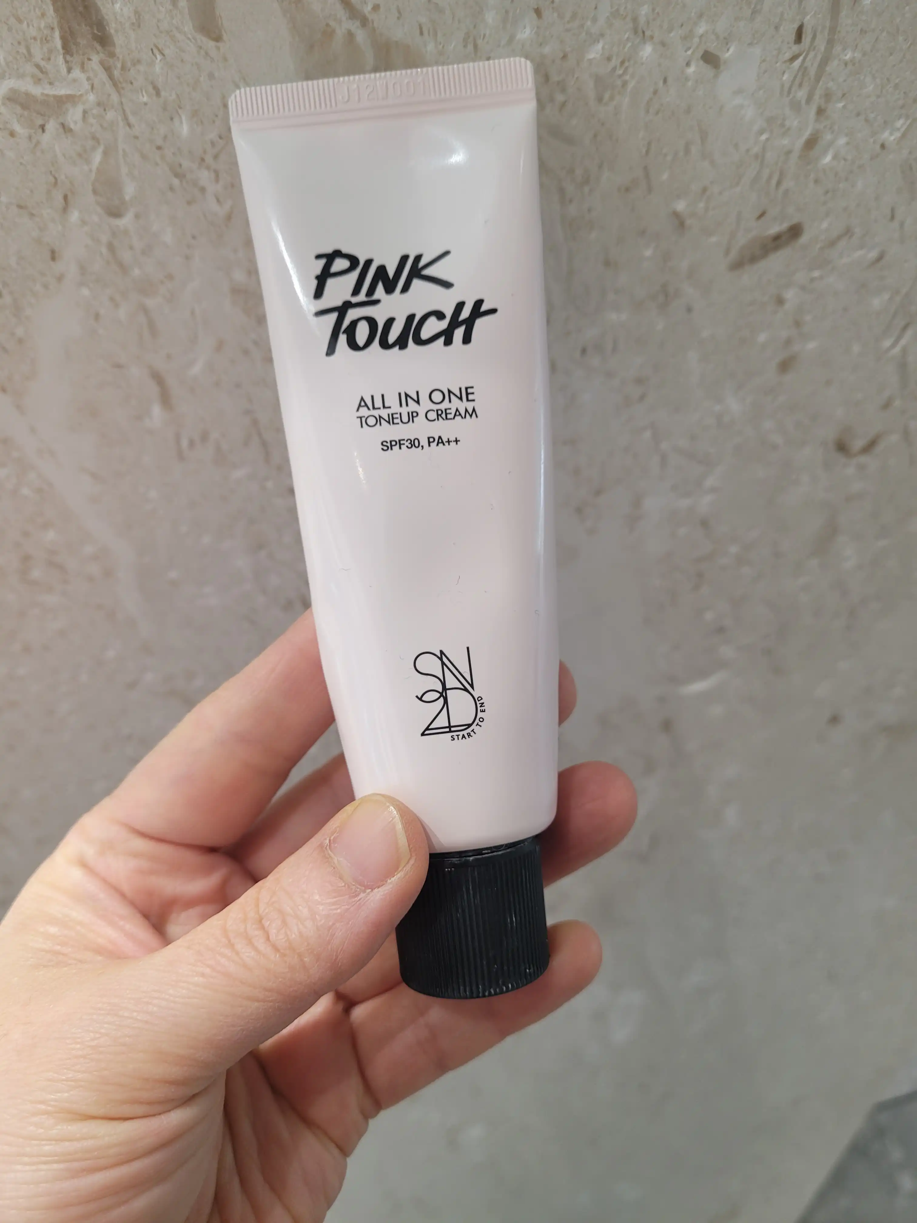 언니의파우치 리뷰 이미지 - [핑크터치 올인원 톤업 크림]