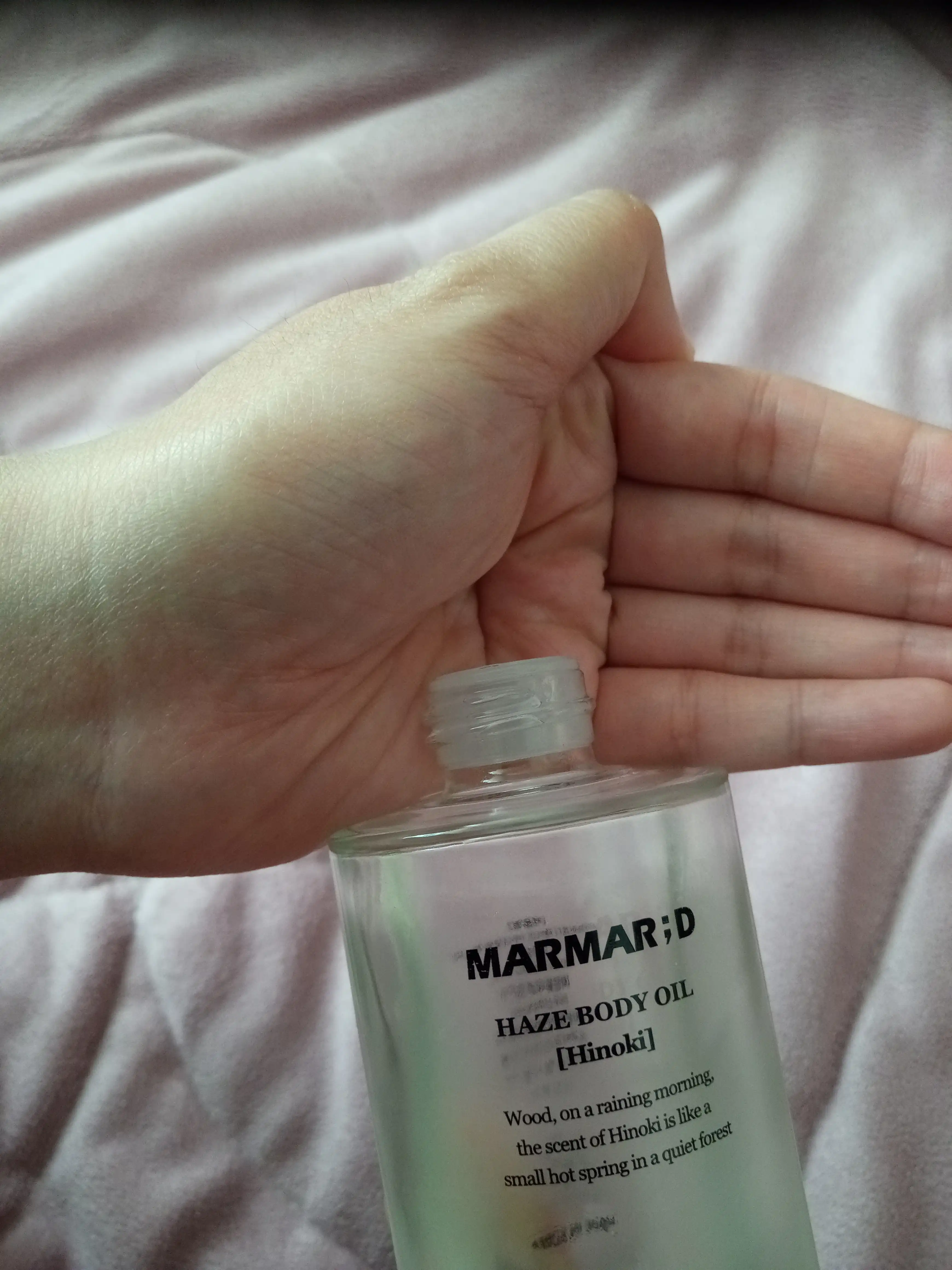 언니의파우치 리뷰 이미지 2 - [헤이즈 바디오일 히노끼]