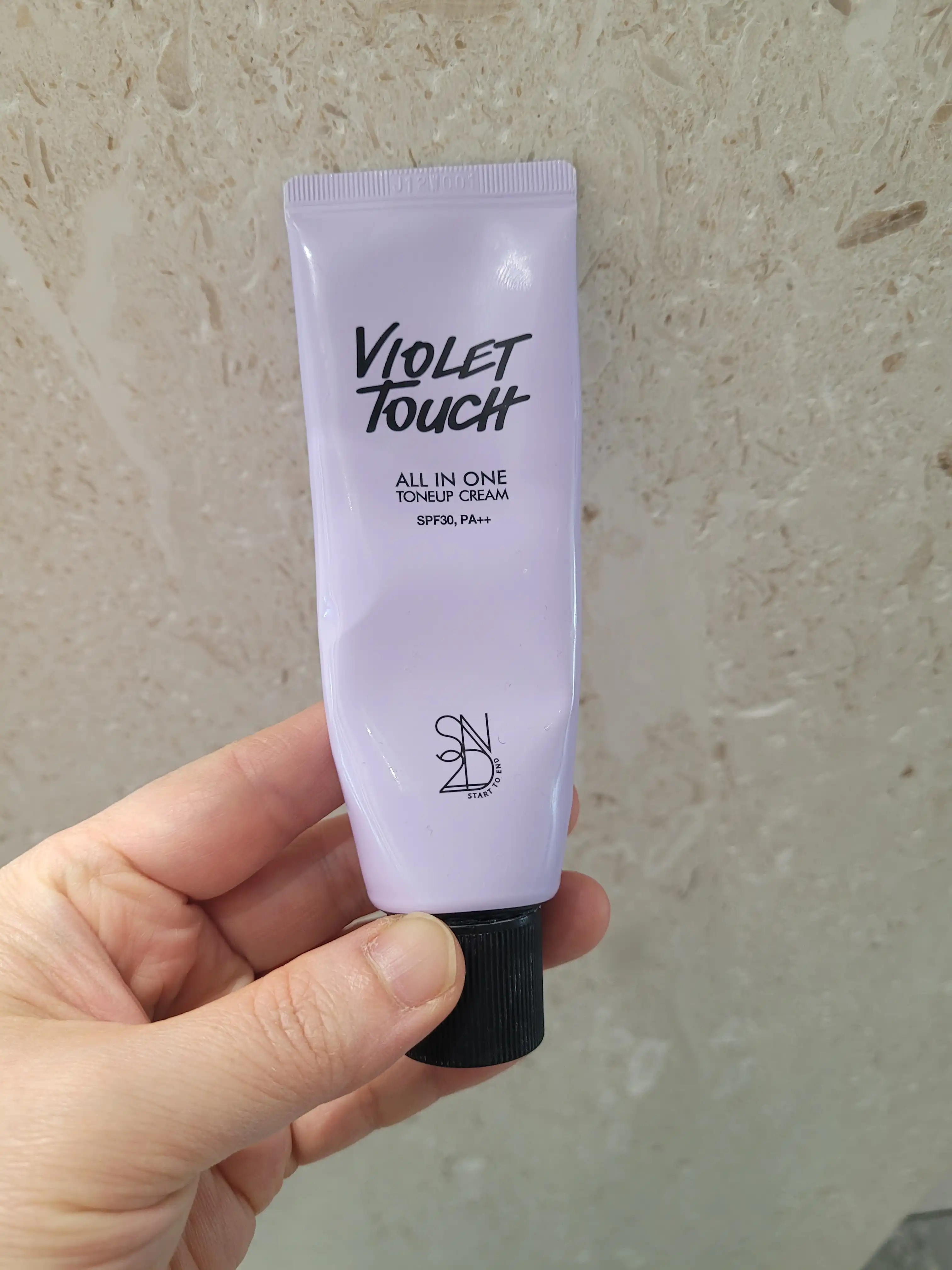 언니의파우치 리뷰 이미지 - [바이올렛터치 올인원 톤업크림]