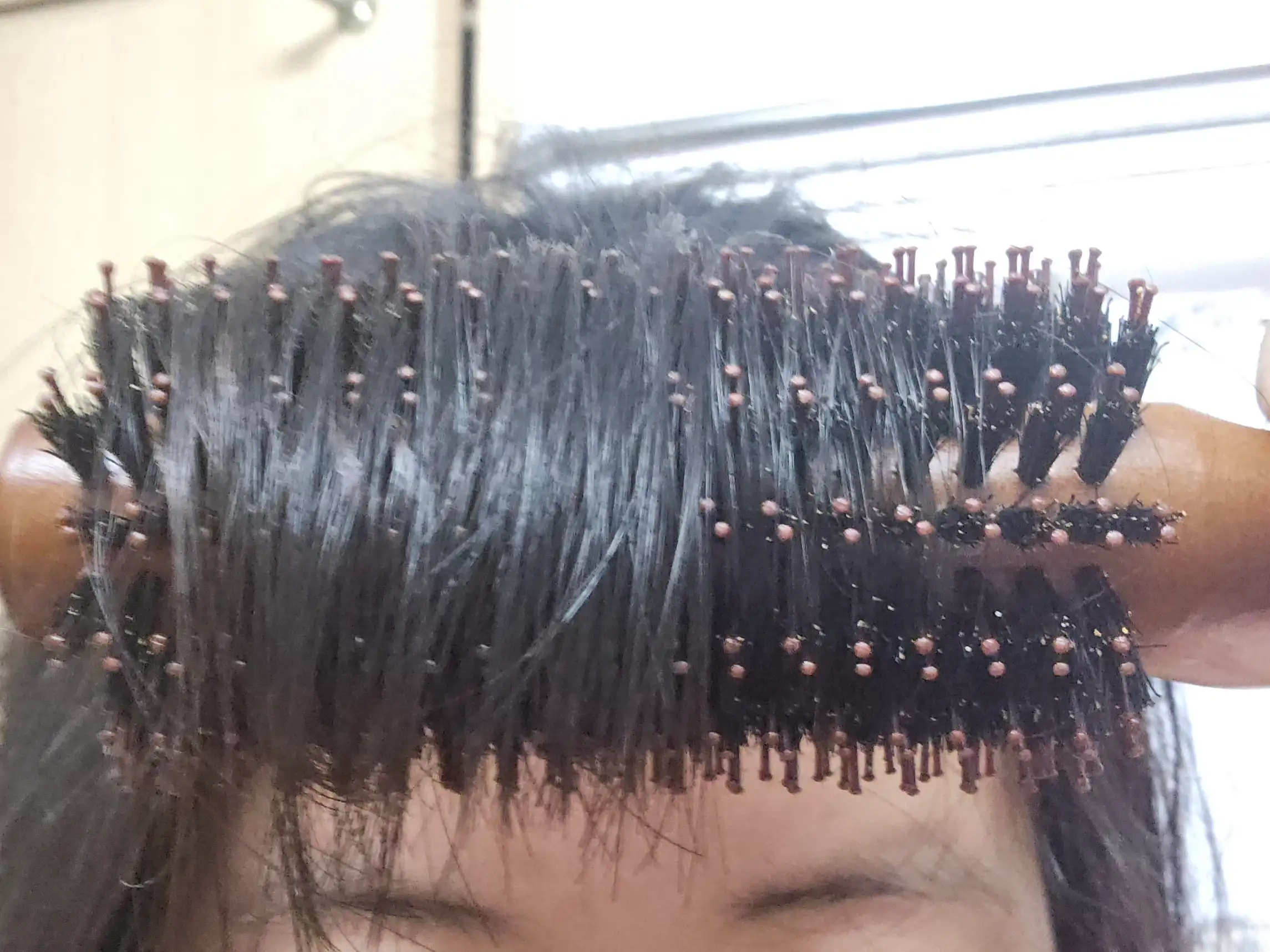 언니의파우치 리뷰 이미지 2 - [돈모 일자형 롤브러쉬 50mm]