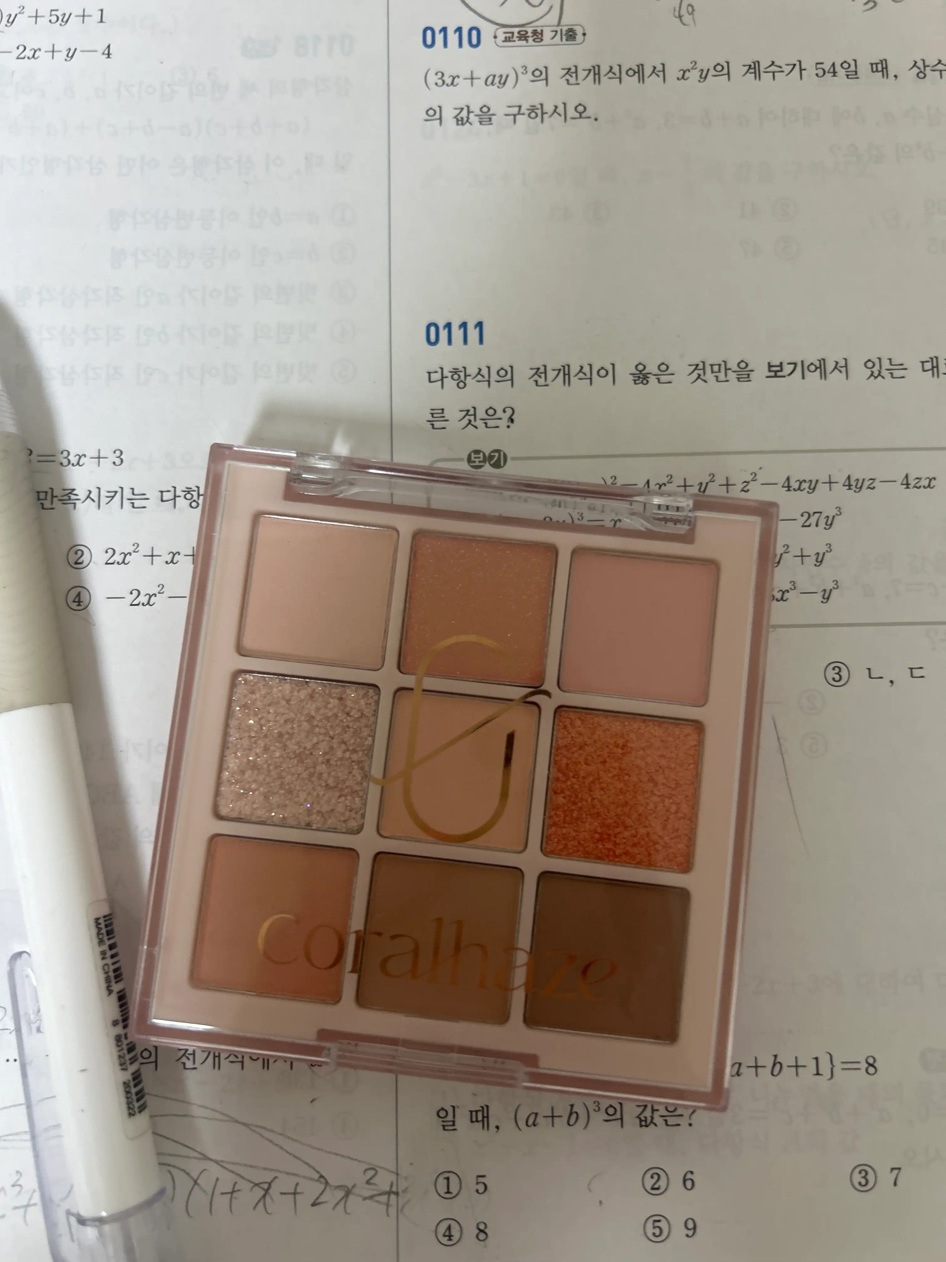 언니의파우치 리뷰 이미지 - [무드 블렌딩 섀도우 팔레트 [02 플랫 피치]]