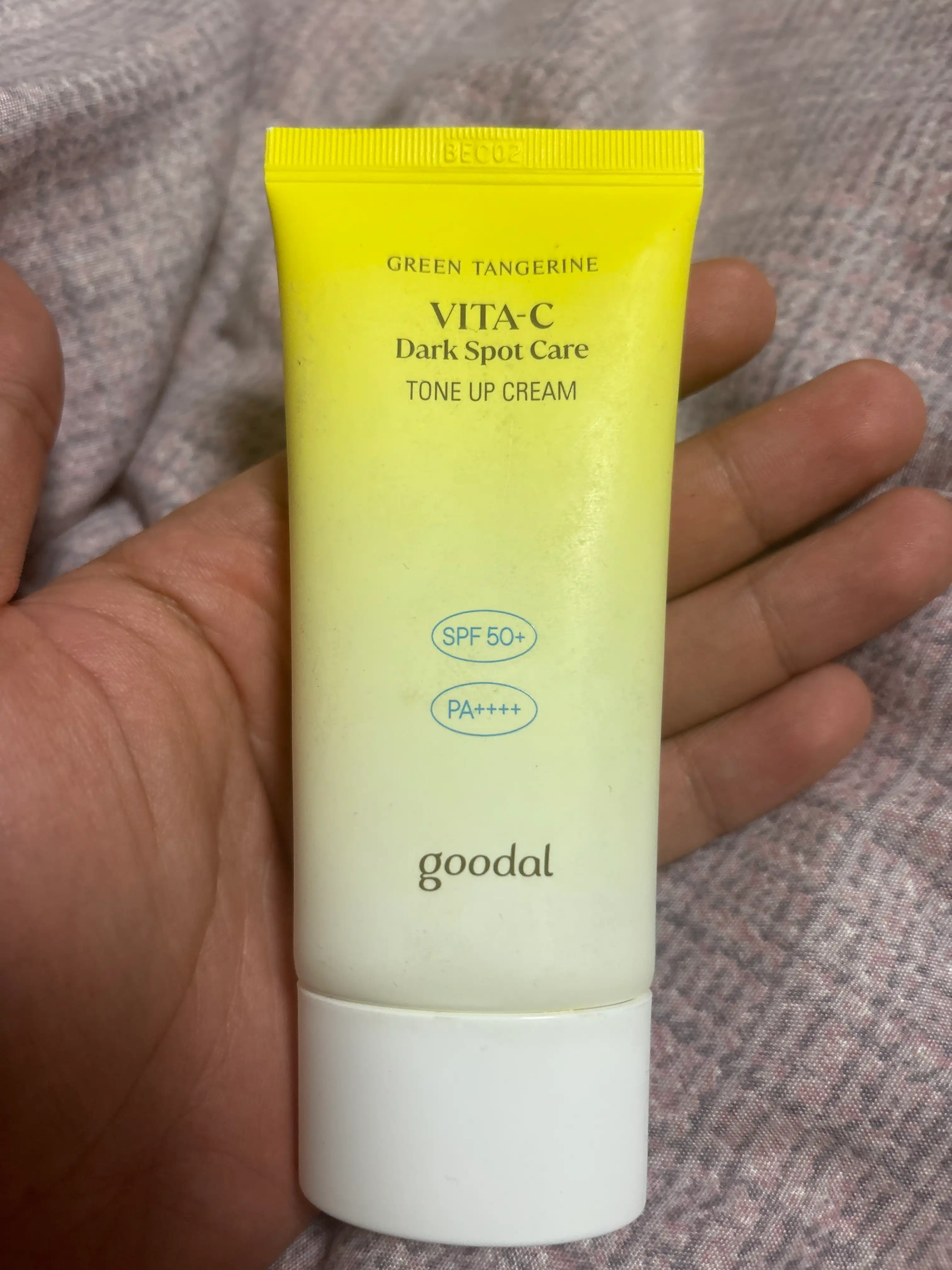 언니의파우치 리뷰 이미지 - [청귤 비타C 잡티 톤업크림]